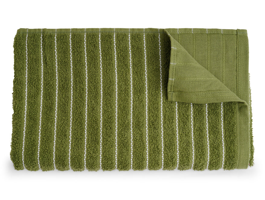 Spaces India Apple Green - Light Green 100% Cotton Bath Towel - 2-In-1 By Welspun - view 4