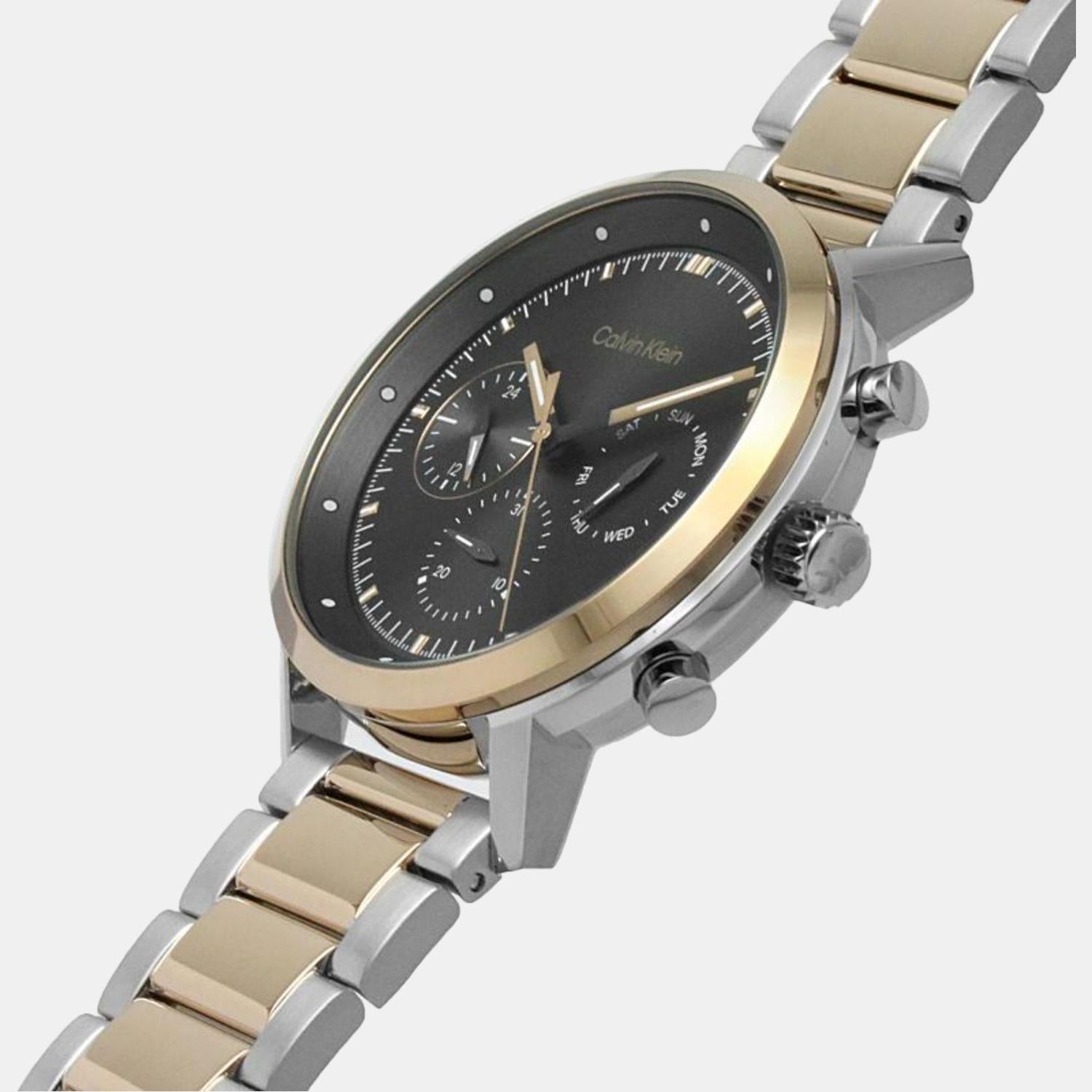 Calvin Klein Gauge Men Quartz Grey Dial Chronograph Stainless Steel Watch 25200064 - view 4