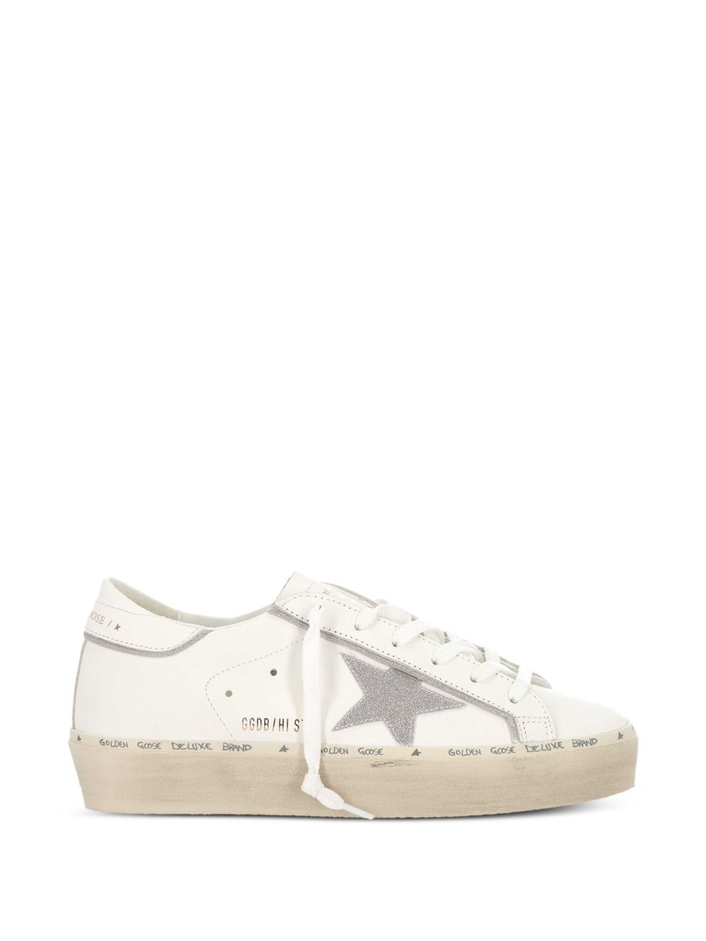 Golden Goose Hi Star Lreather Sneakers – Outer: Calf Leather 100%
