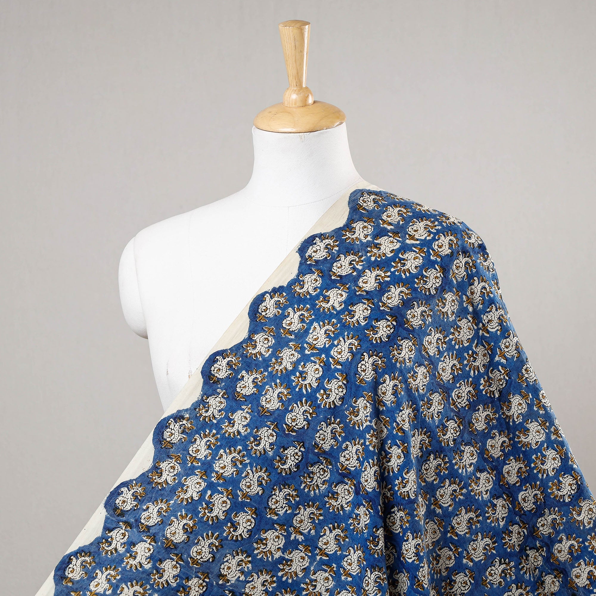 HAVELI CHRONICLES Blue - Bagru Block Print Cotton Fabric