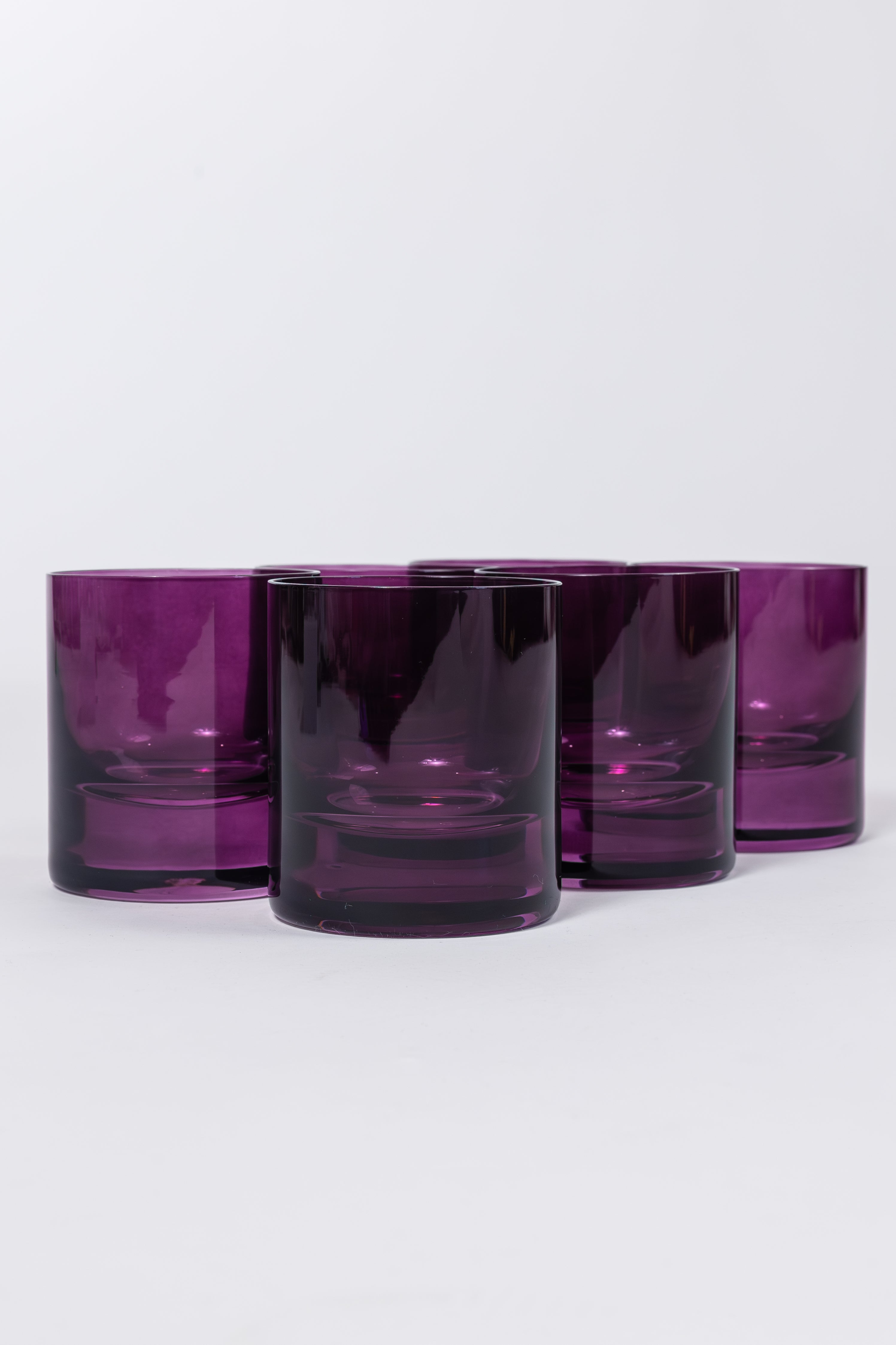 Estelle Colored Glass Estelle Colored Rocks Glass - Set of 6 {Amethyst}