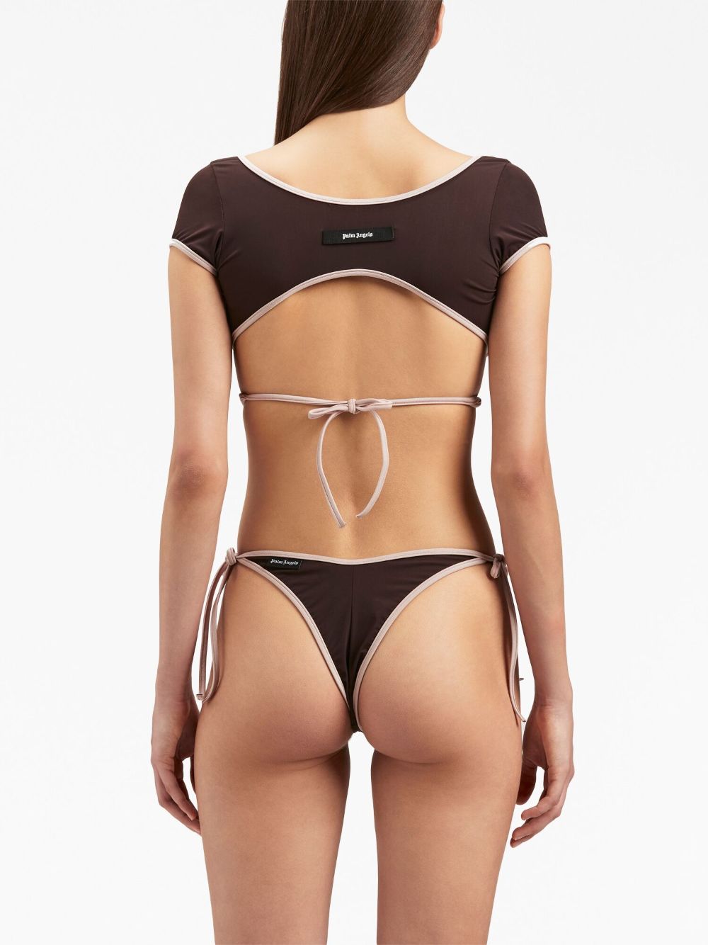 Palm Angels Cap-sleeves bikini top - view 2