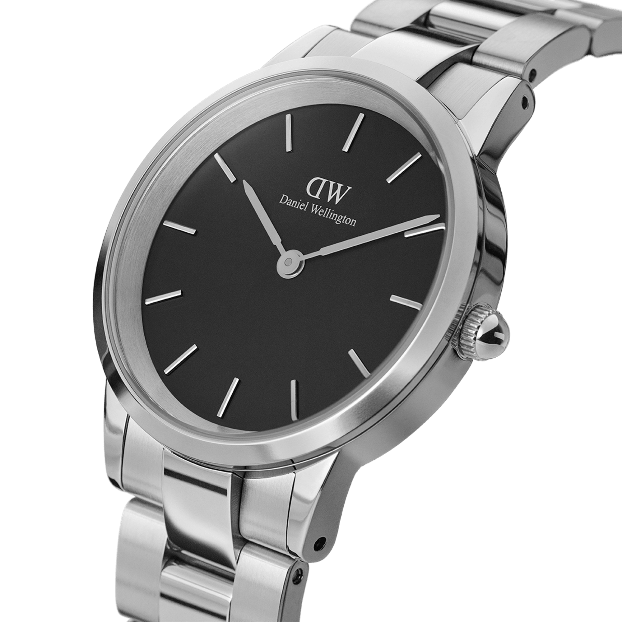 Daniel Wellington Iconic Link Black & Sliver