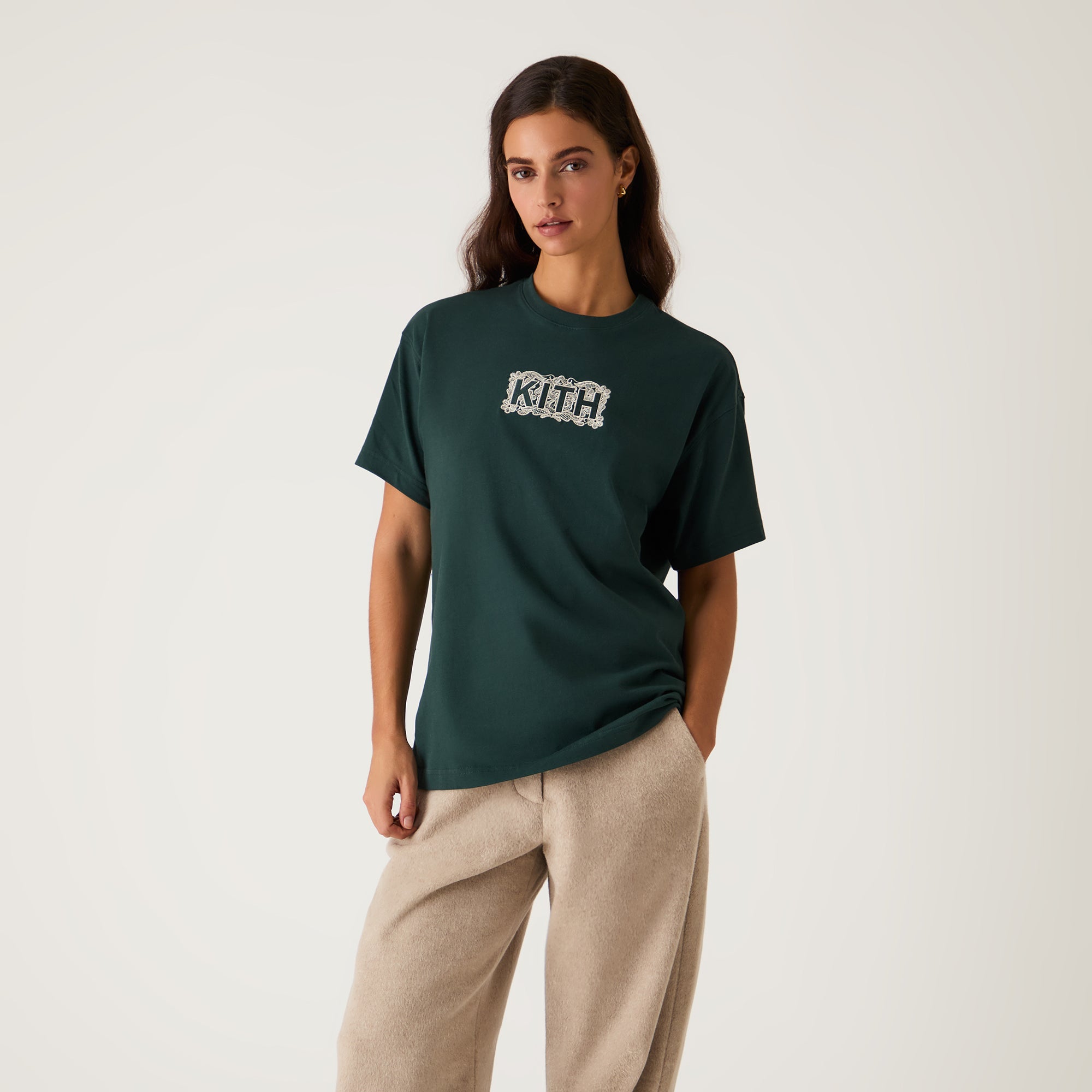 Kith Women Floral Lace Vintage Tee - Chronicle - view 2