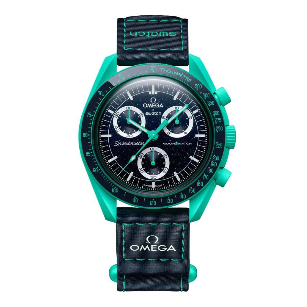 Cop Underdog Swatch x Omega Moonswatch Mission To Earth 'Polar Lights'