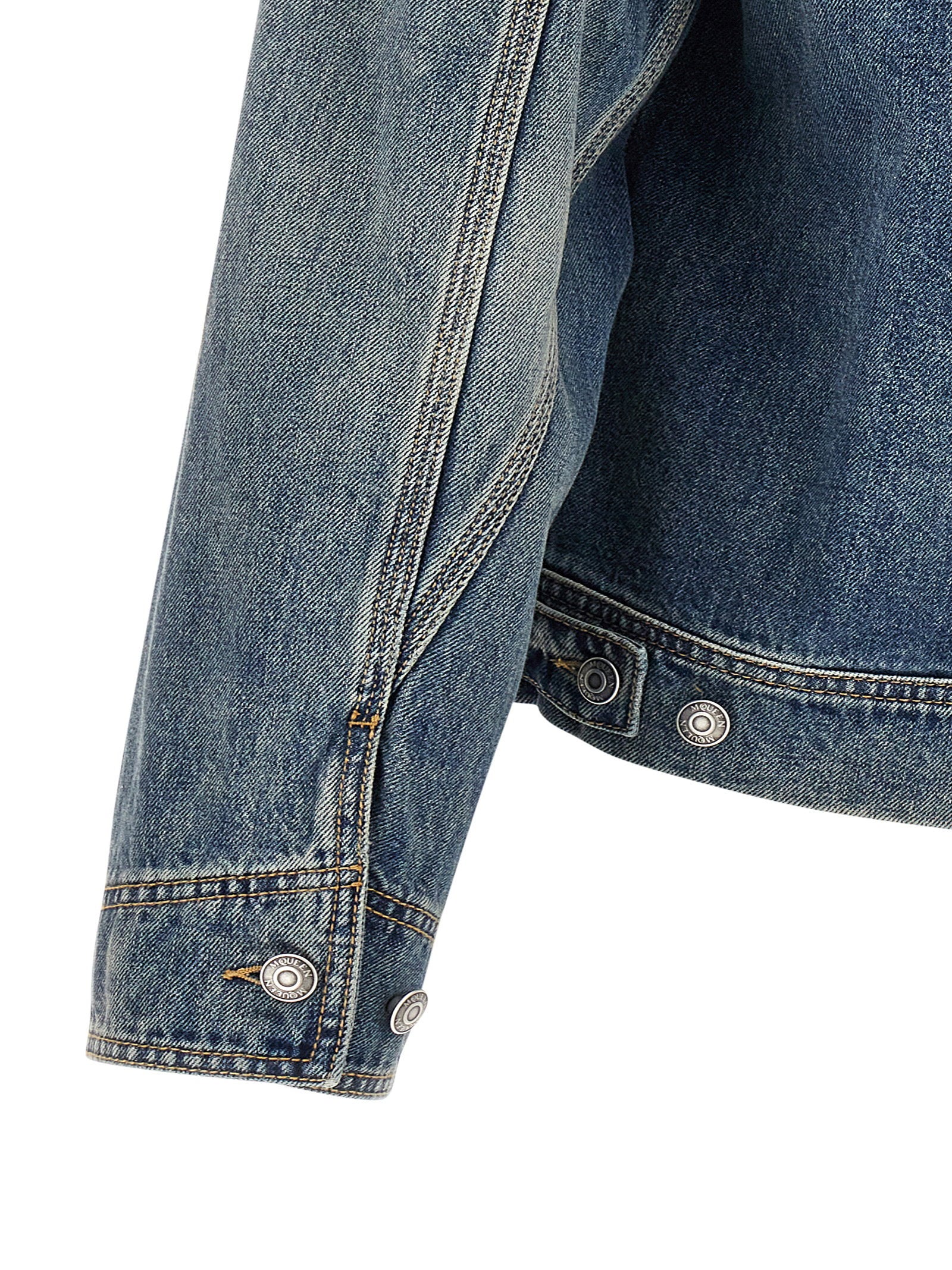 Alexander McQueen Suede Denim Jacket – 100% cotton - view 4