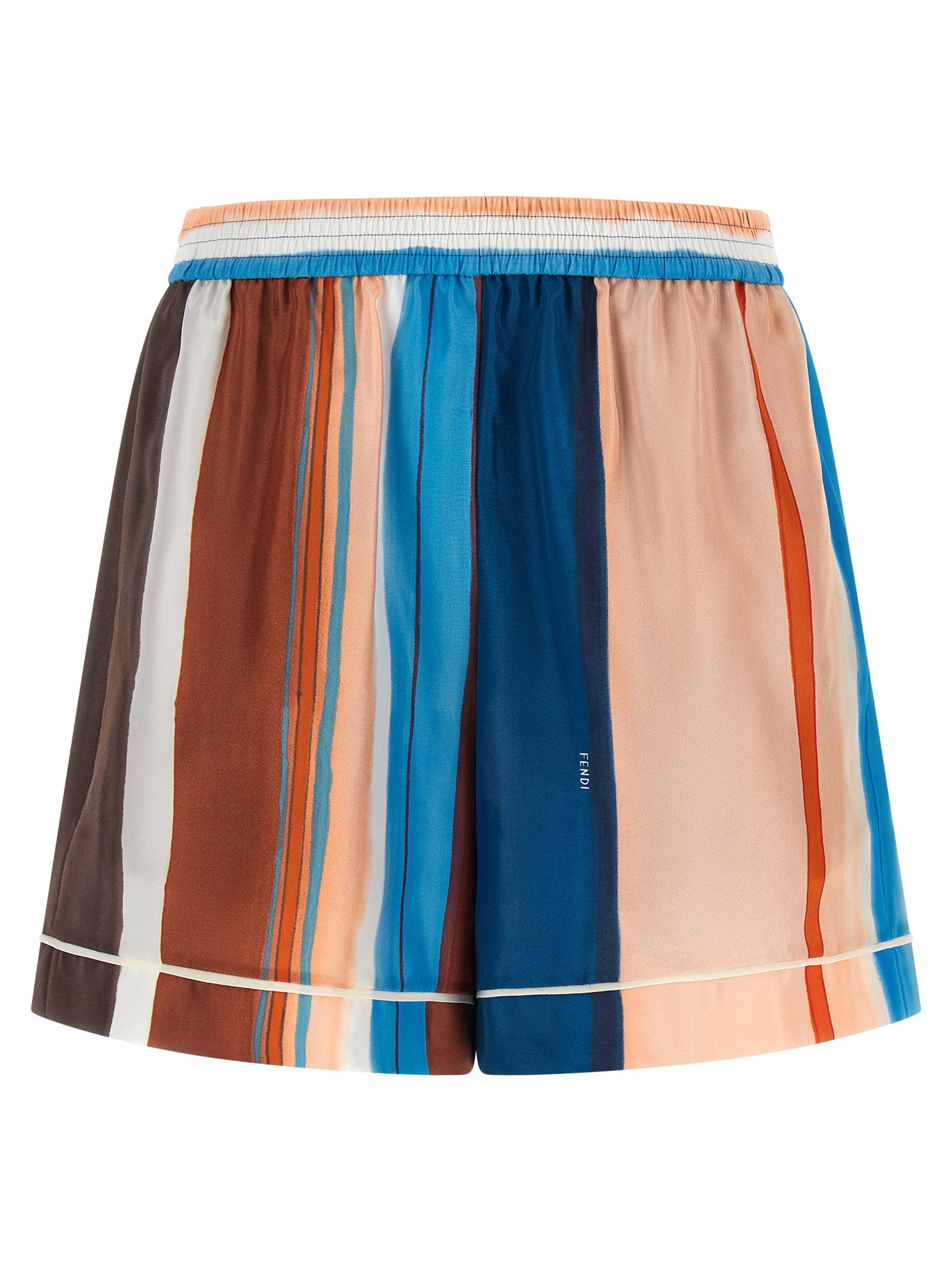 Fendi Venetian Stripes Shorts – 100% silk