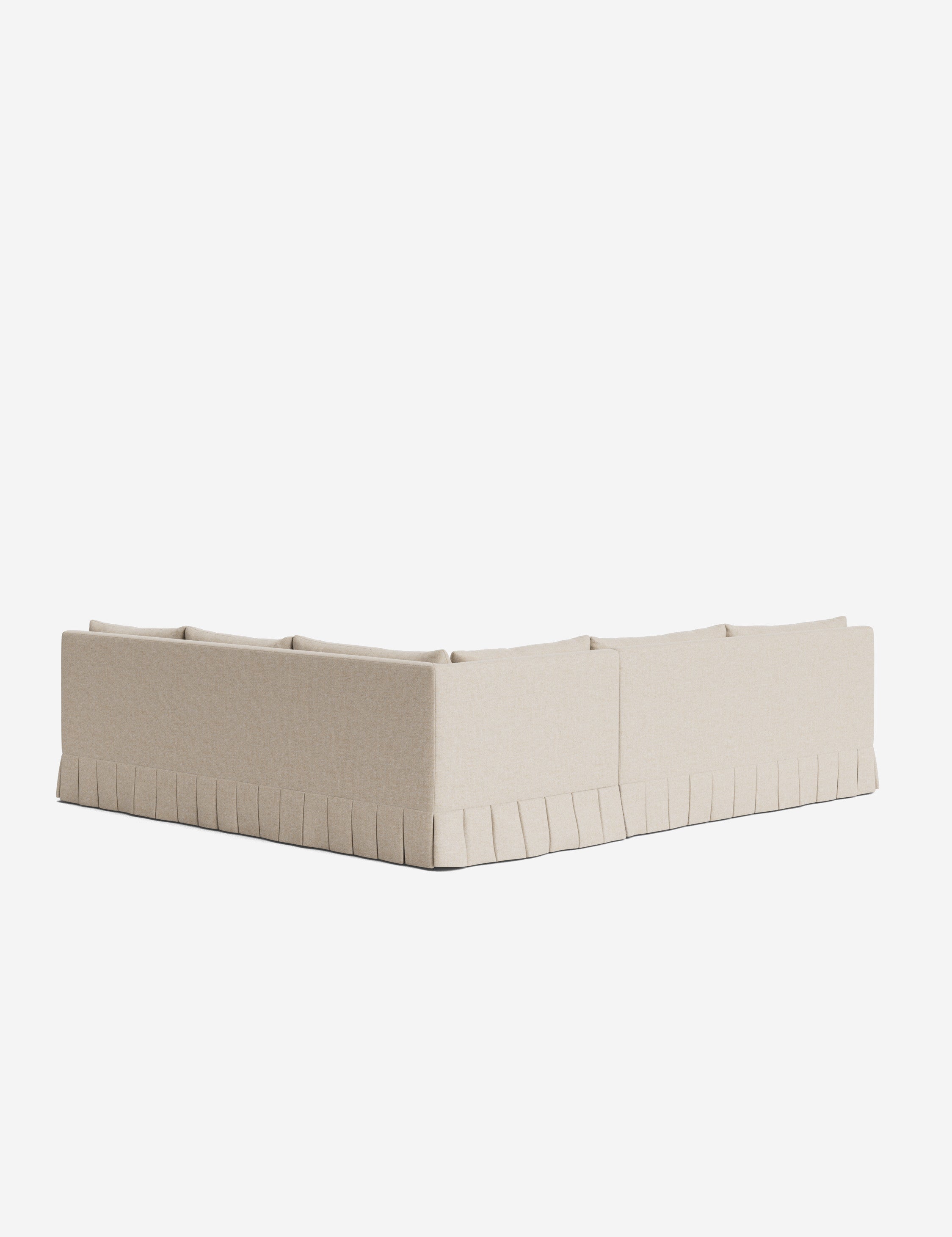 Lulu and Georgia Portola Luxe Depth Pleated Corner Sectional Sofa - view 158