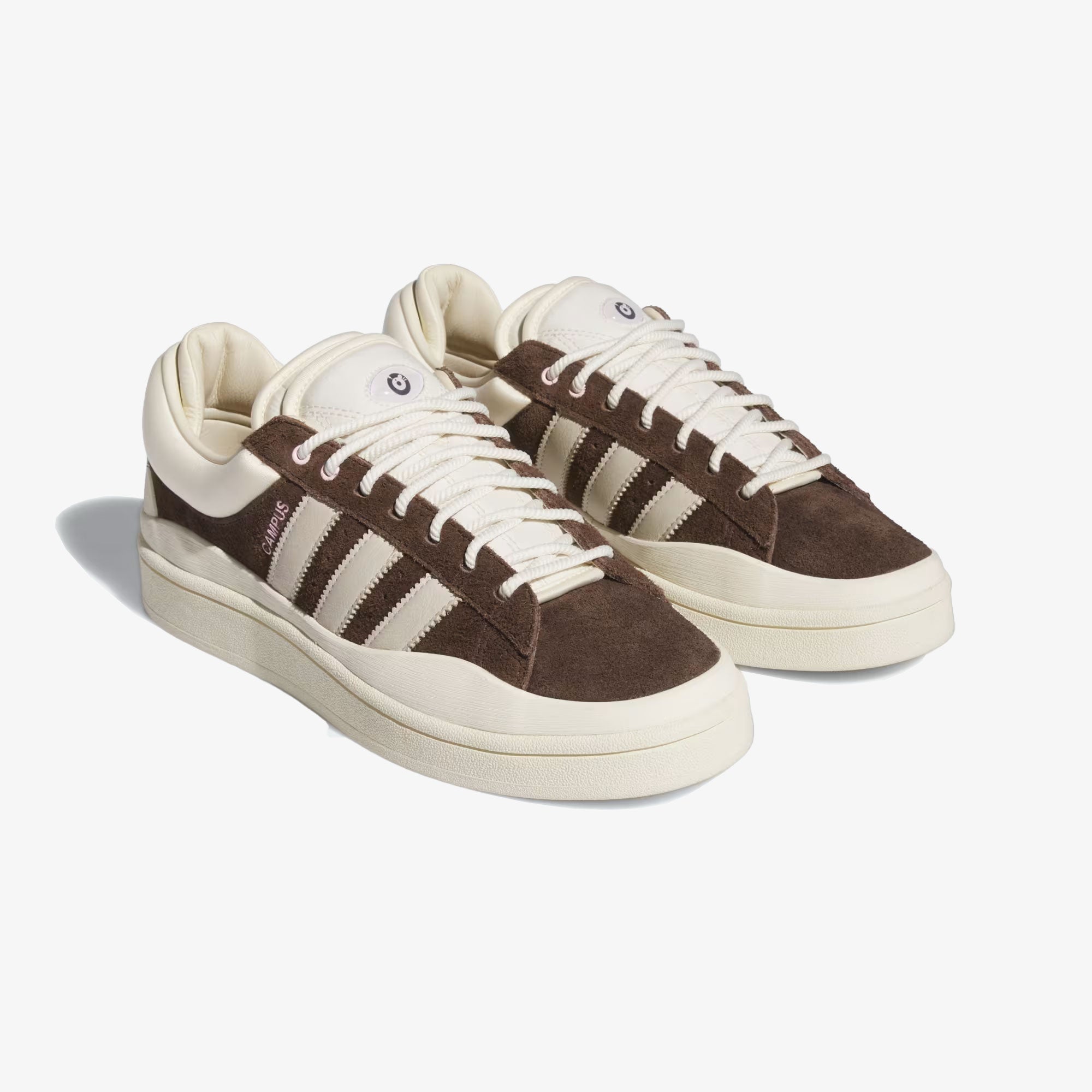 Adidas Originals | BAD BUNNY LAST CAMPUS SHOES { DARK BROWN/CHALK WHITE/CREAM WHITE - view 2