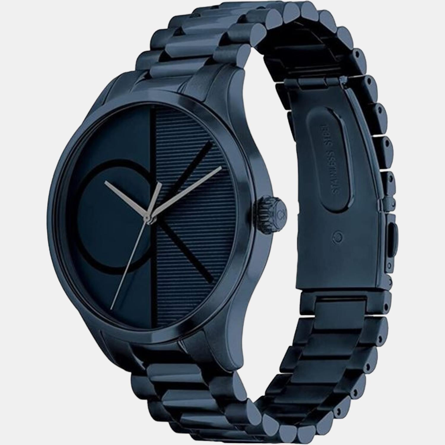 Calvin Klein Ck Iconic Unisex Quartz Blue Dial Analog Stainless Steel Watch 25200166 - view 4
