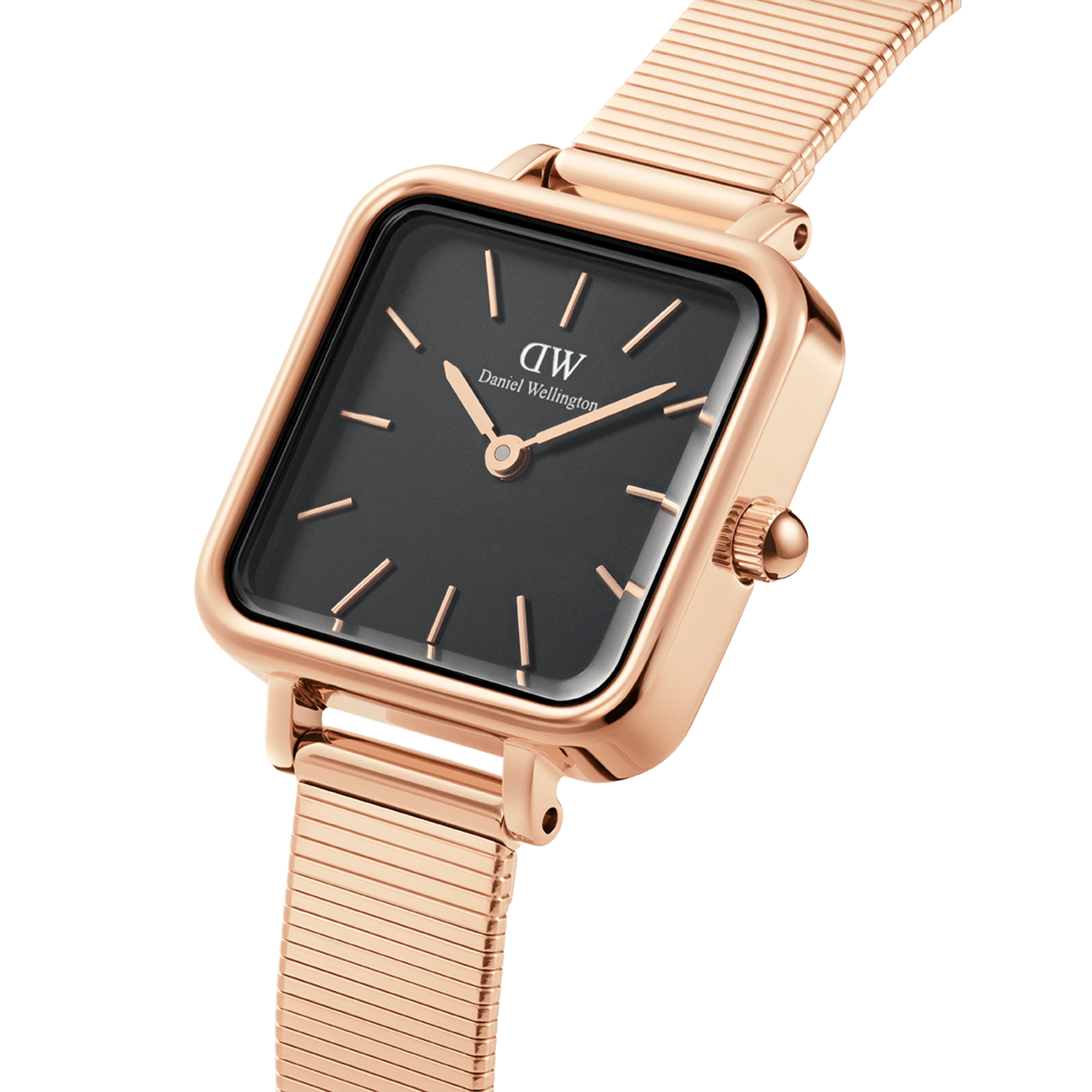 Daniel Wellington Quadro Studio Black & Rose Gold