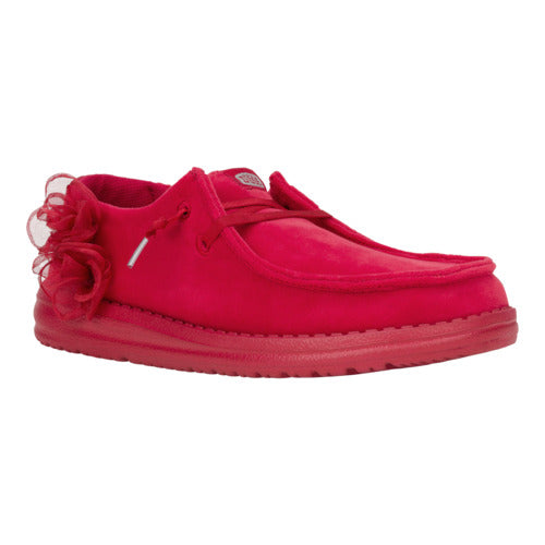 HEYDUDE shoes Wendy Velvet Rosette - Red – Women's - view 6