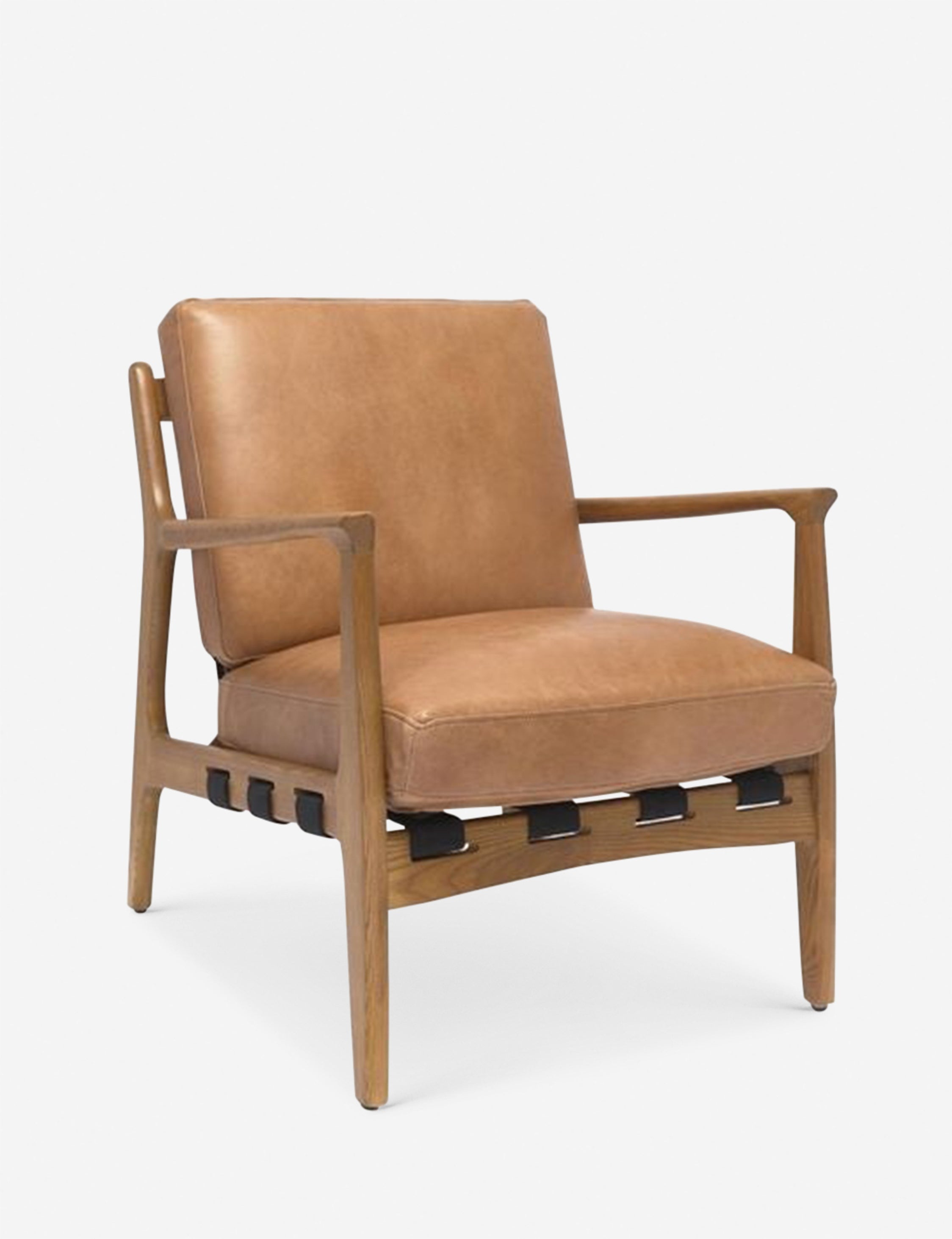 Lulu and Georgia Kenneth Leather Chair - view 4