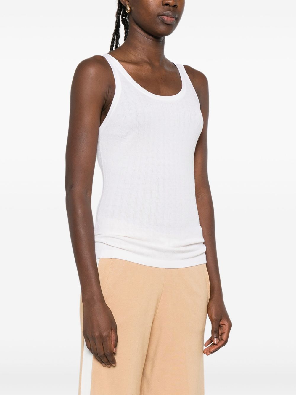 Elisabetta Franchi Wool blend tank top - view 4
