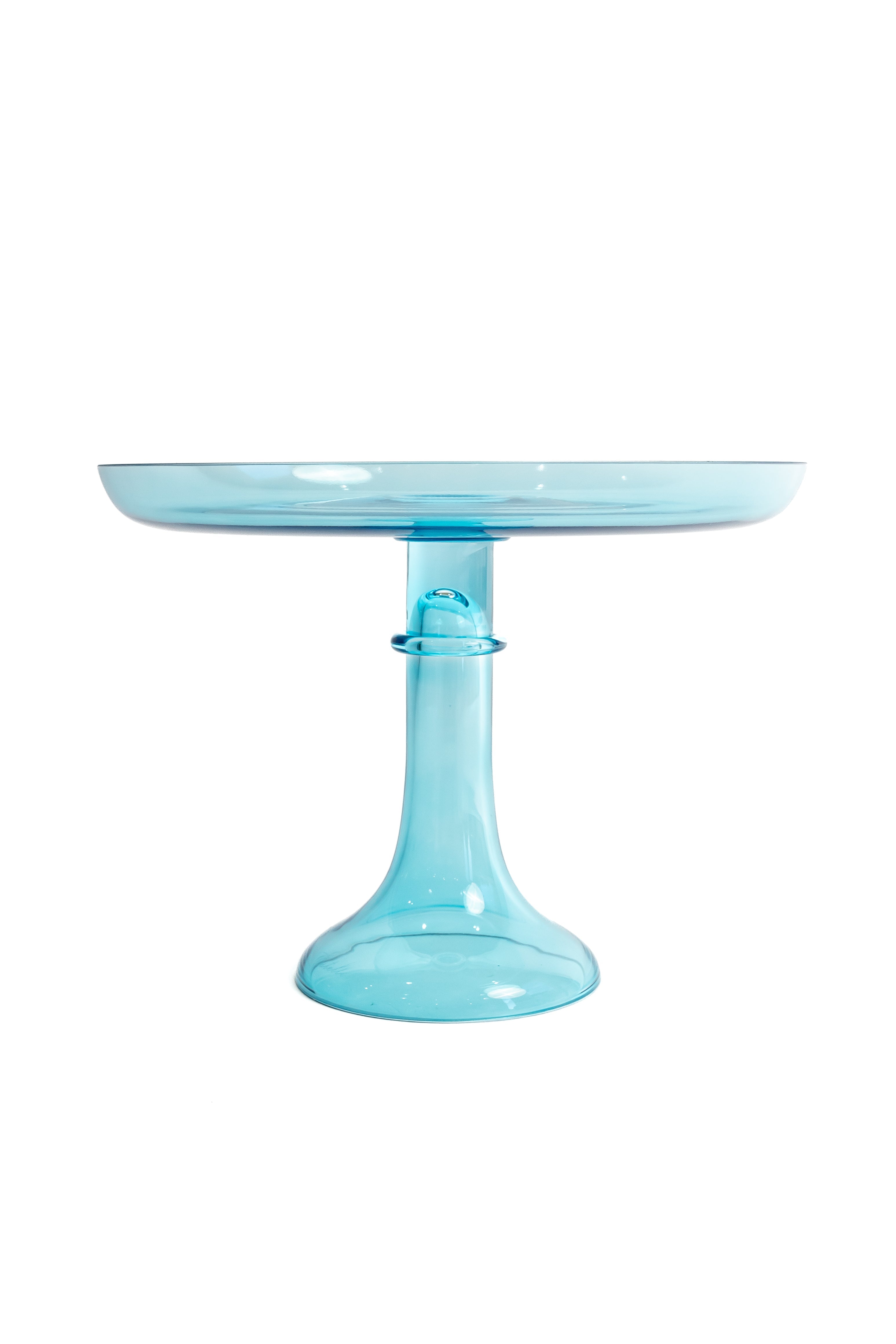 Estelle Colored Glass Estelle Cake Stand {Ocean Blue} - view 3