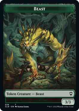 Beast token 38 – Magic Beast Token (38) // Satyr Token (46) [Commander Legends: Battle for Baldur's Gate: Tokens] [Non-Foil]