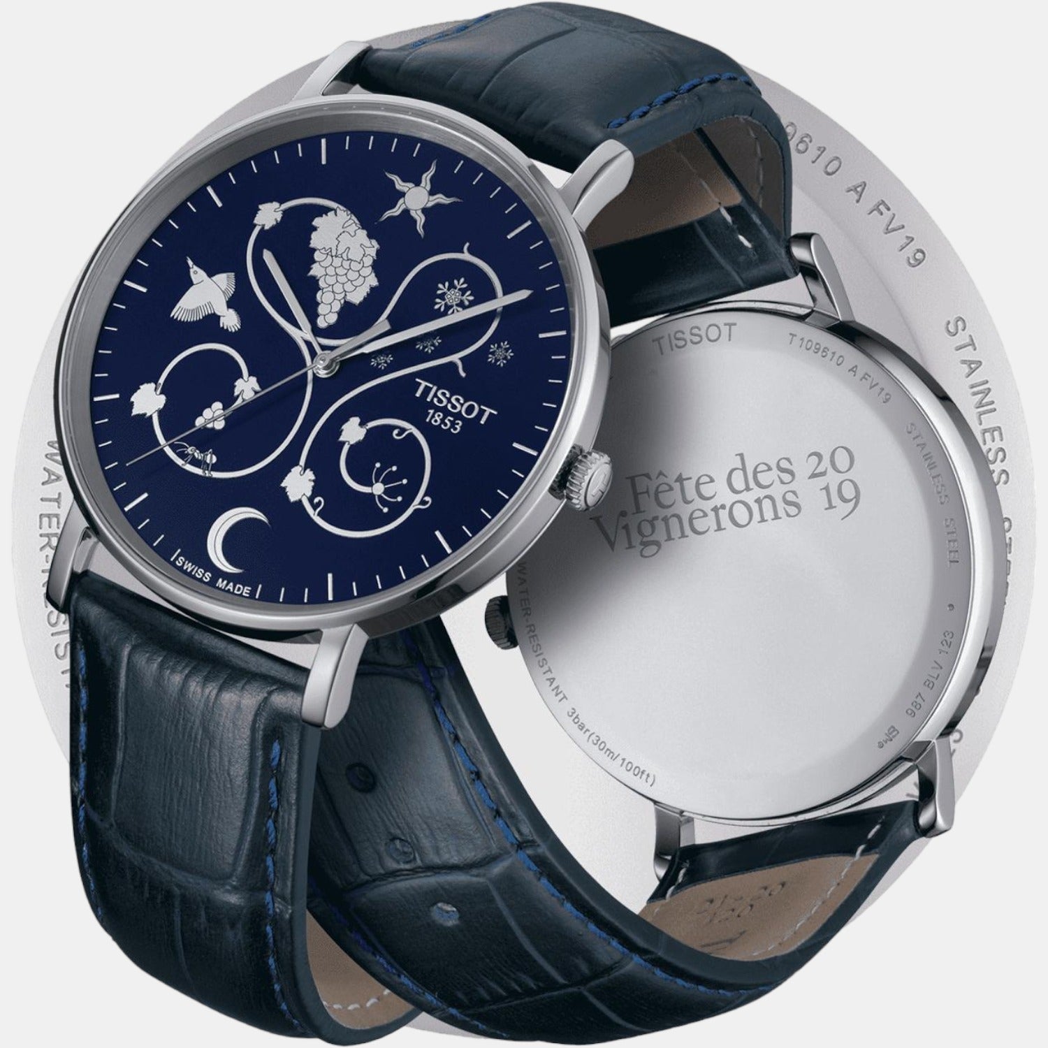 Tissot Everytime Men Analog Leather Watch T1096101604100 - view 2