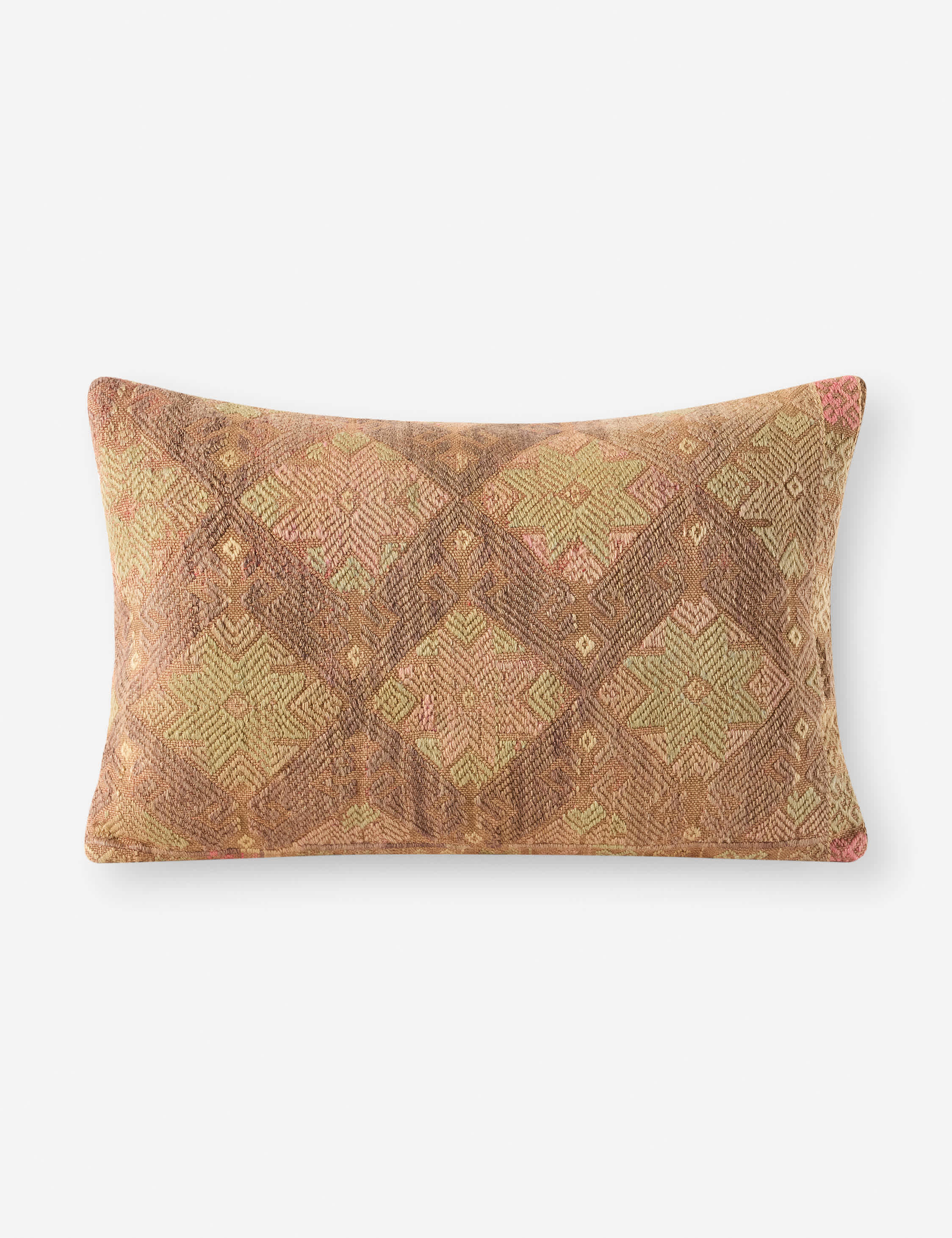 Lulu and Georgia Vintage Lumbar Pillow No. 320, 16" x 26"