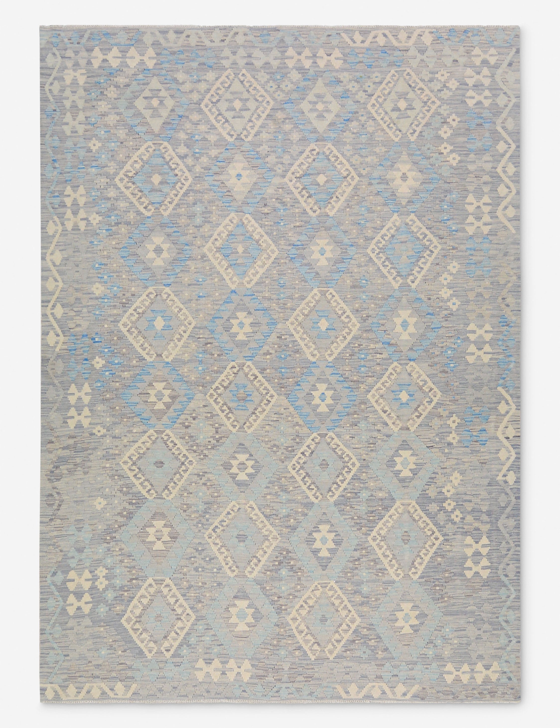 Lulu and Georgia Vintage Turkish Hand-Knotted Wool Rug No. 470, 6' 8" x 9' 6"