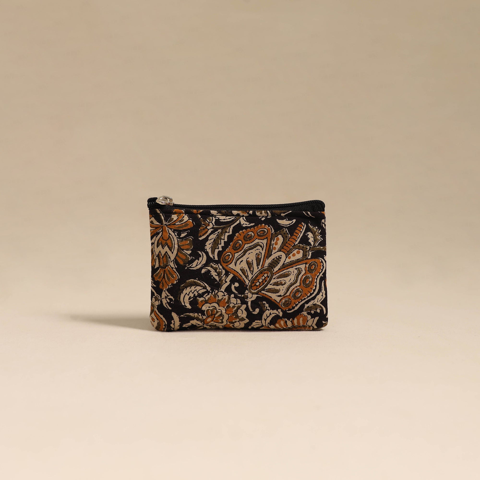 NOORI BAZAR Black - Handmade Quilted Cotton Coin Pouch 27