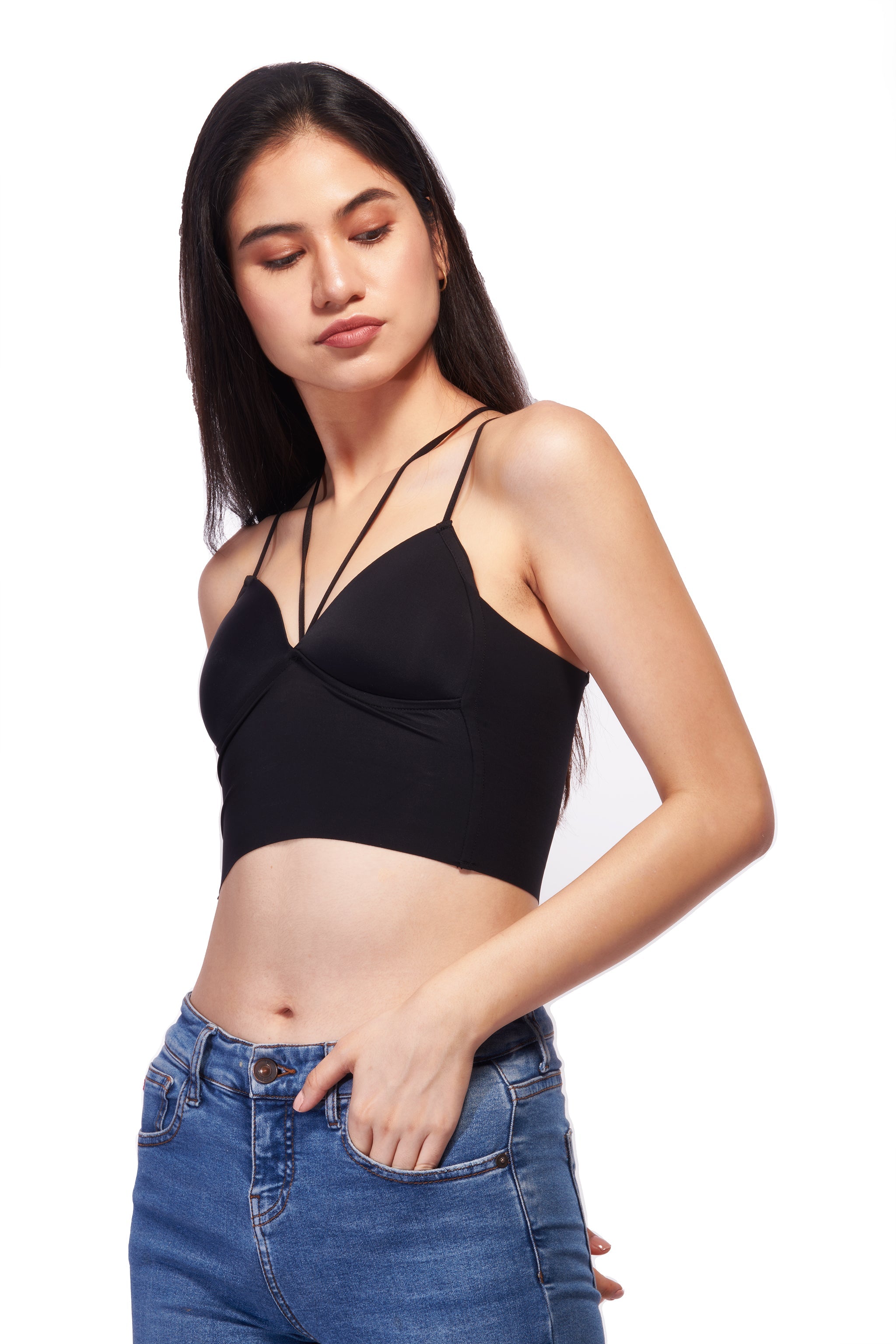 Normcore Fashion Sports Bra & Bralette – Black