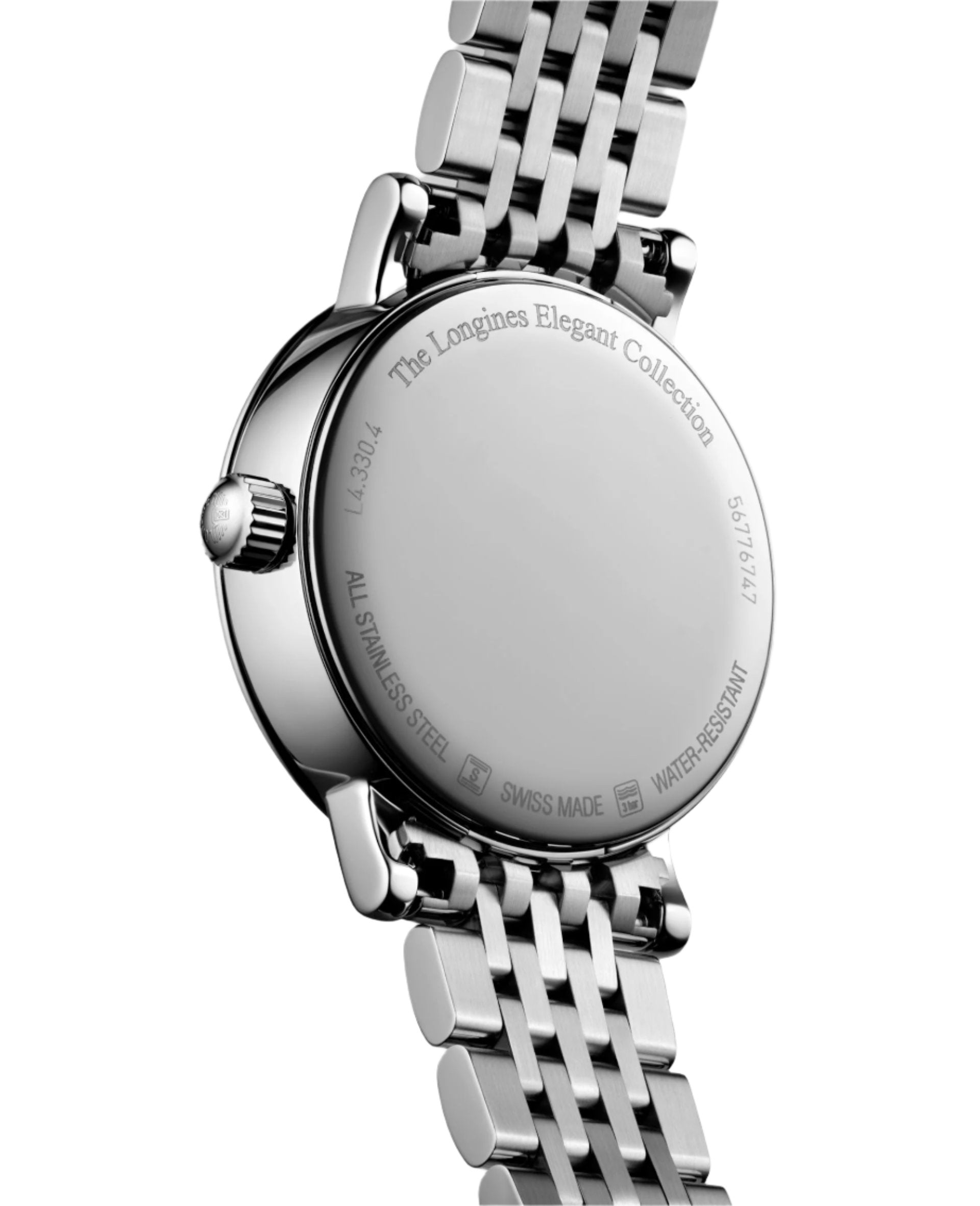 Longines Elegant Moonphase White Matt Dial Men 30mm - view 2