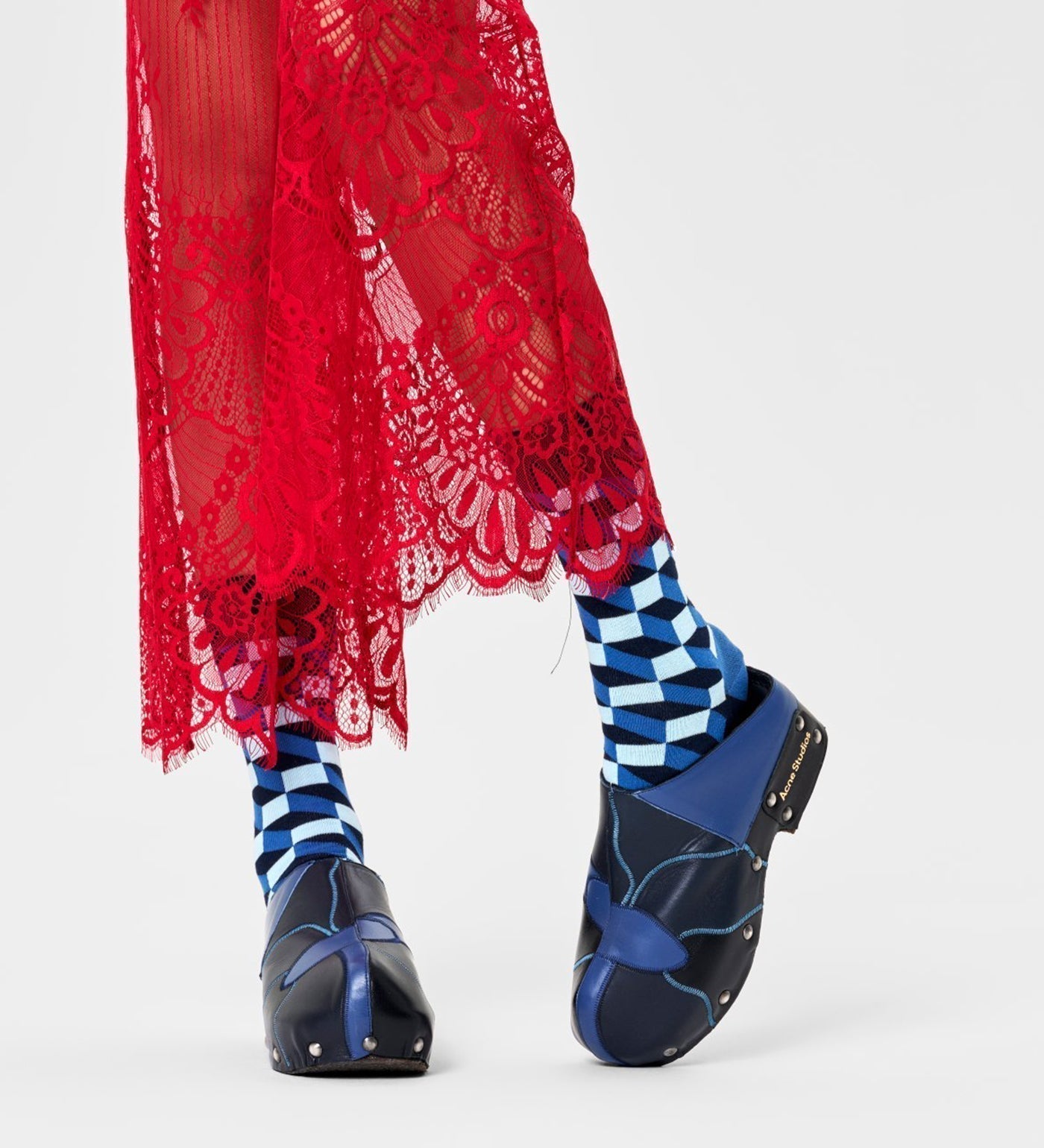 Happy Socks Unisex Filled Optic Crew Length Socks for Women and Men - view 3