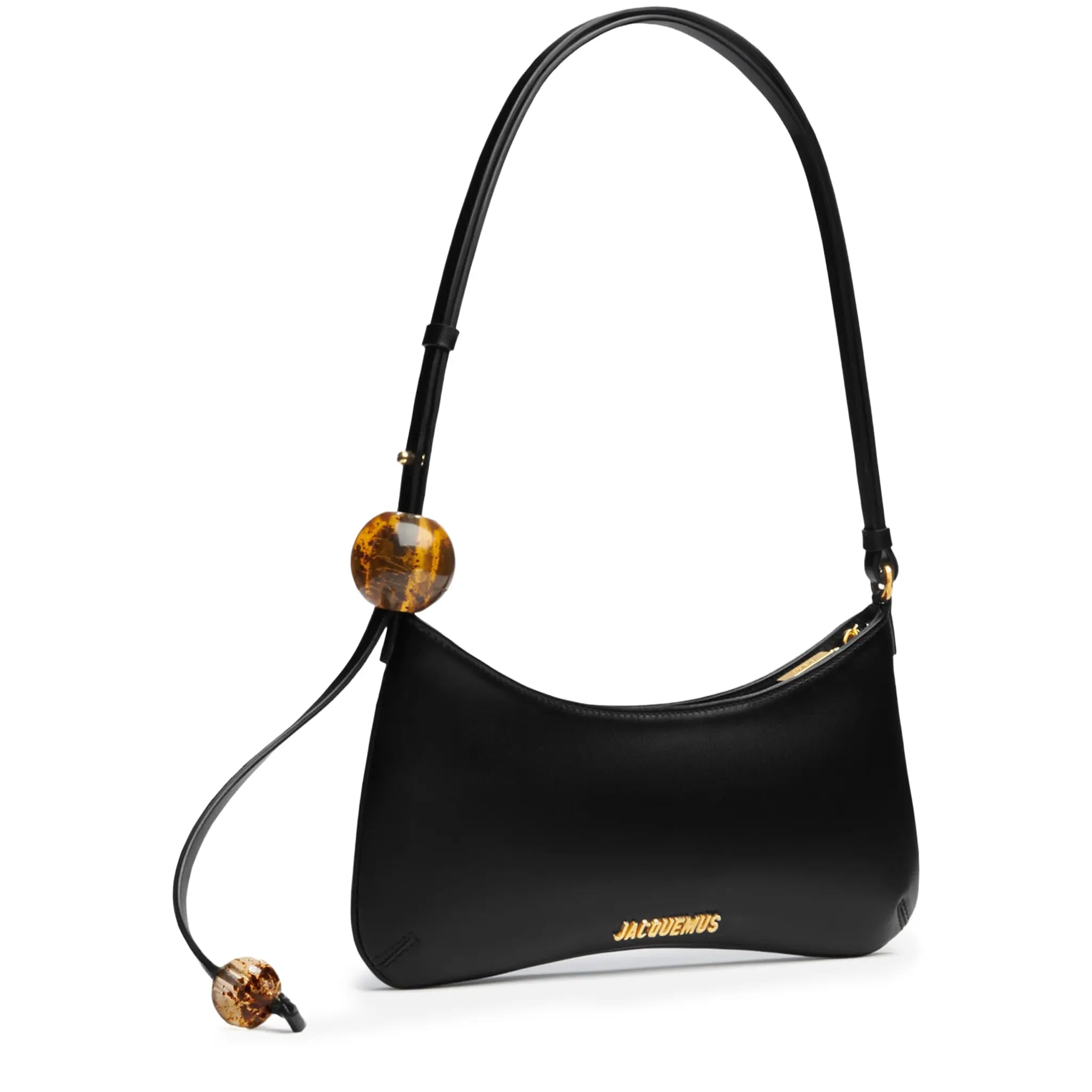 Jacquemus Les Classiques The Bisou Perle Beaded Black Shoulder Bag - view 3