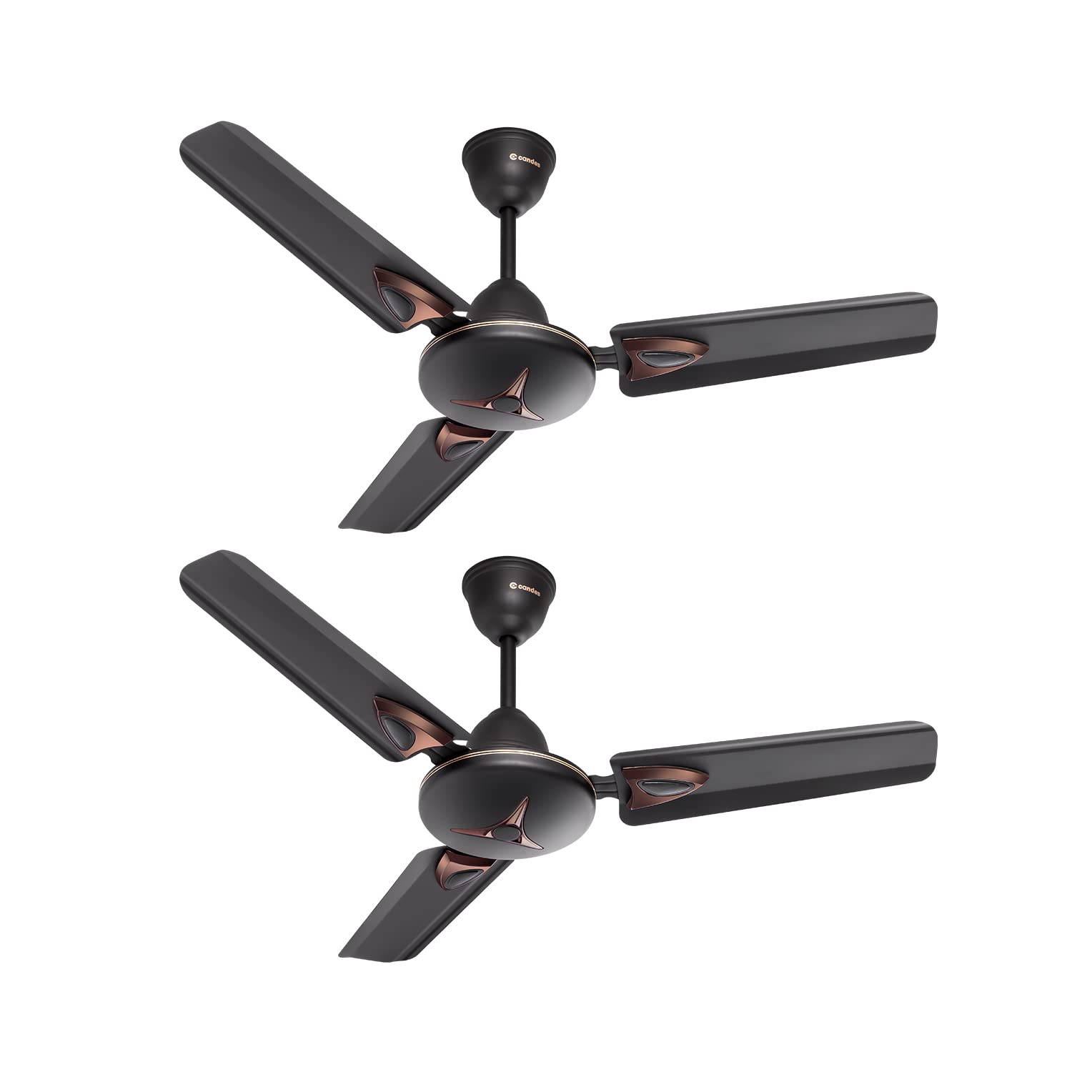 Amaze 900mm 36 – Candes Amaze 900mm /36 inch High Speed Anti-dust Decorative 5 Star Rated Ceiling Fan 440 RPM with 2 Years Warranty (Pack of 2, Coffee Brown)