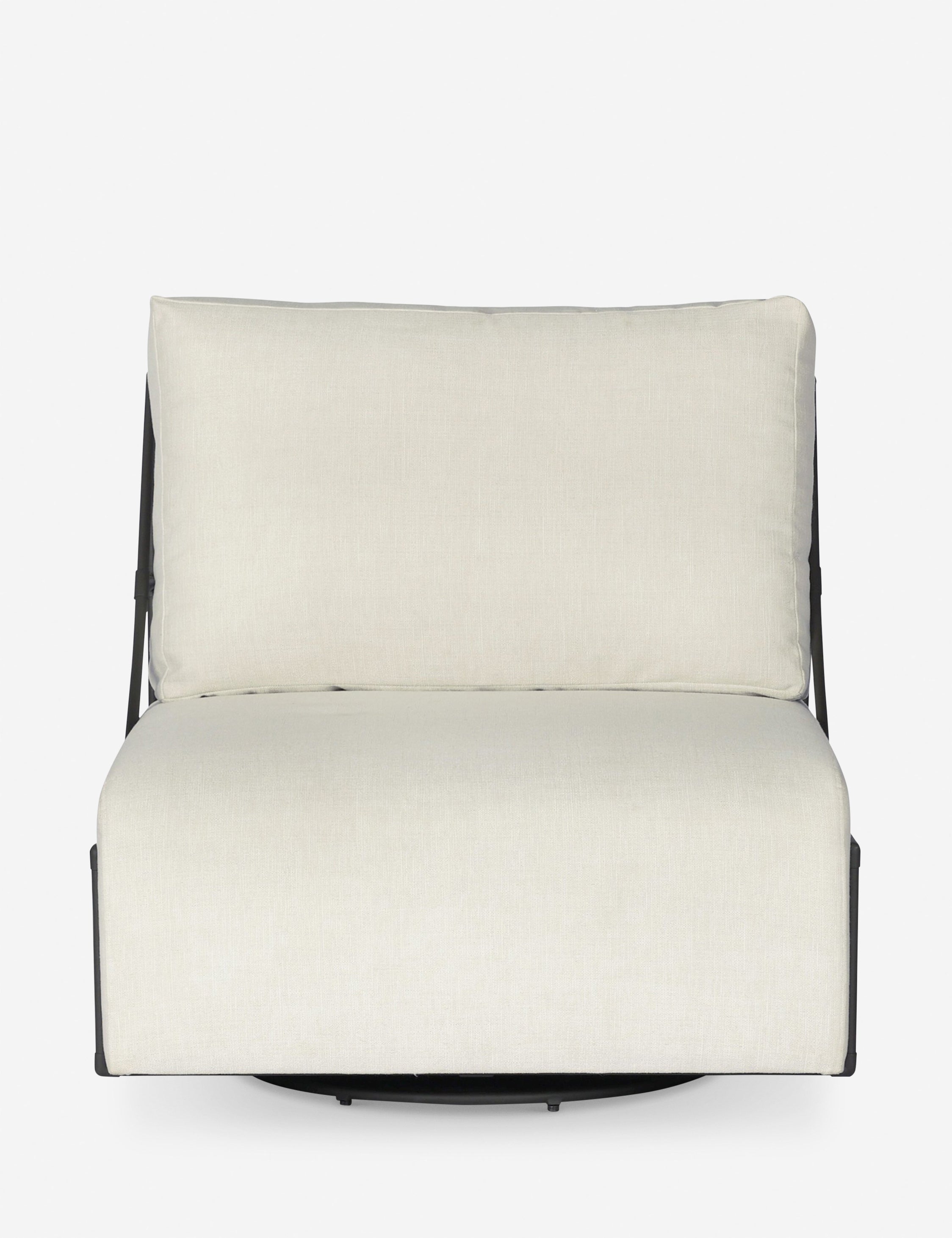 Lulu and Georgia Zelda Outdoor Swivel Chair – Cream