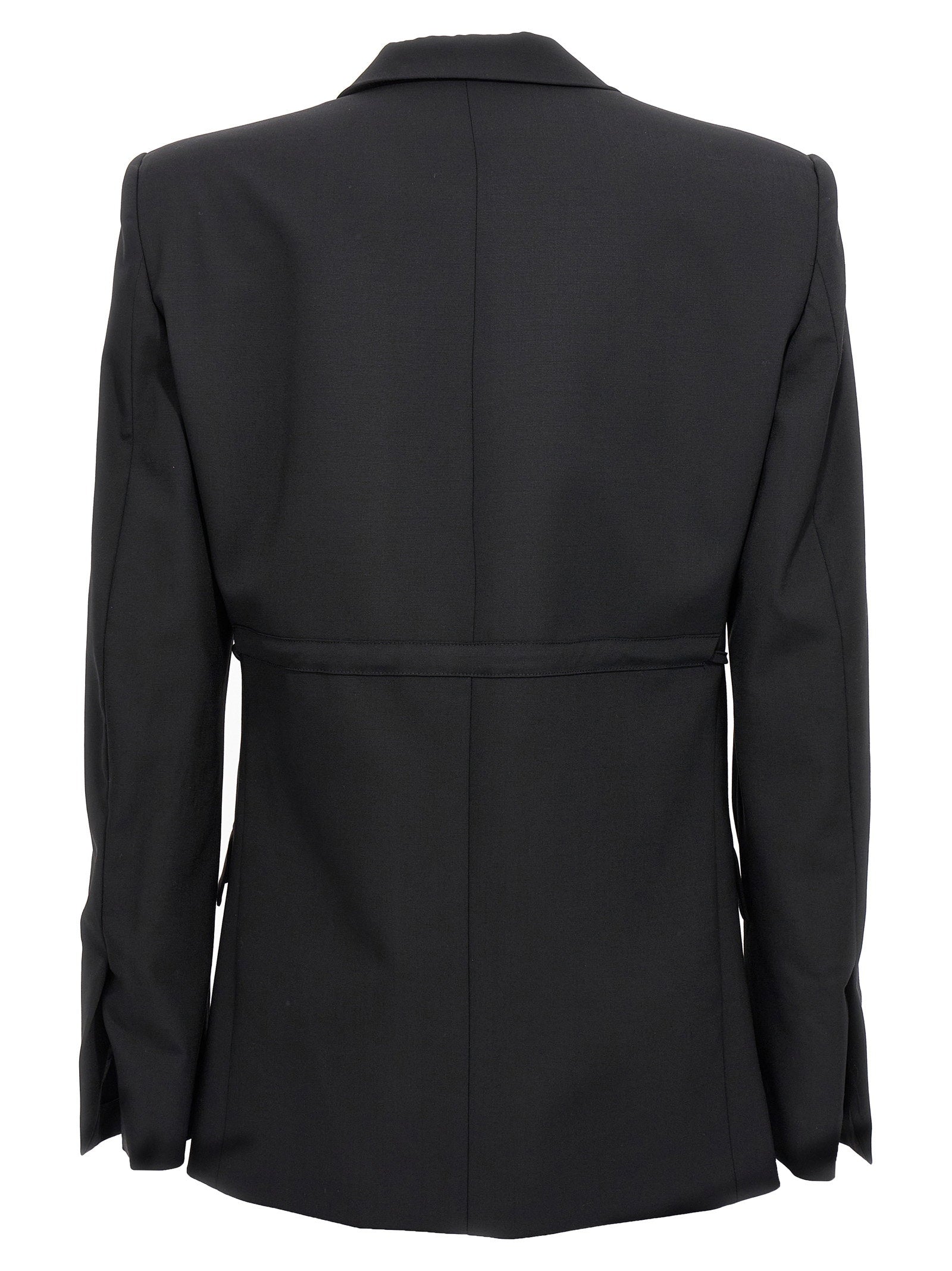 Nensi Dojaka Double Breast Drawstring Blazer Jacket - view 2