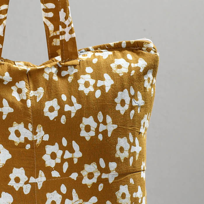 ITOKRI CRAFTS INITIATIVE Brown - Handcrafted Batik Printed Cotton Hand Bag 13 - view 2