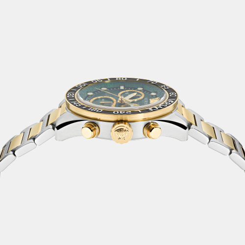 Versace Greca Dome Men Quartz Green Dial Chronograph Stainless Steel Watch VE6K00423 - view 4