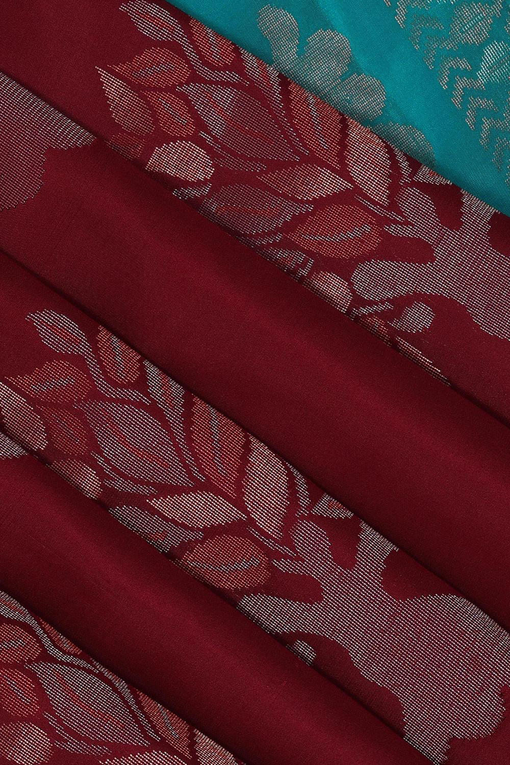 Kalanjali Gorgeous Maroon Saree – Women's - view 2