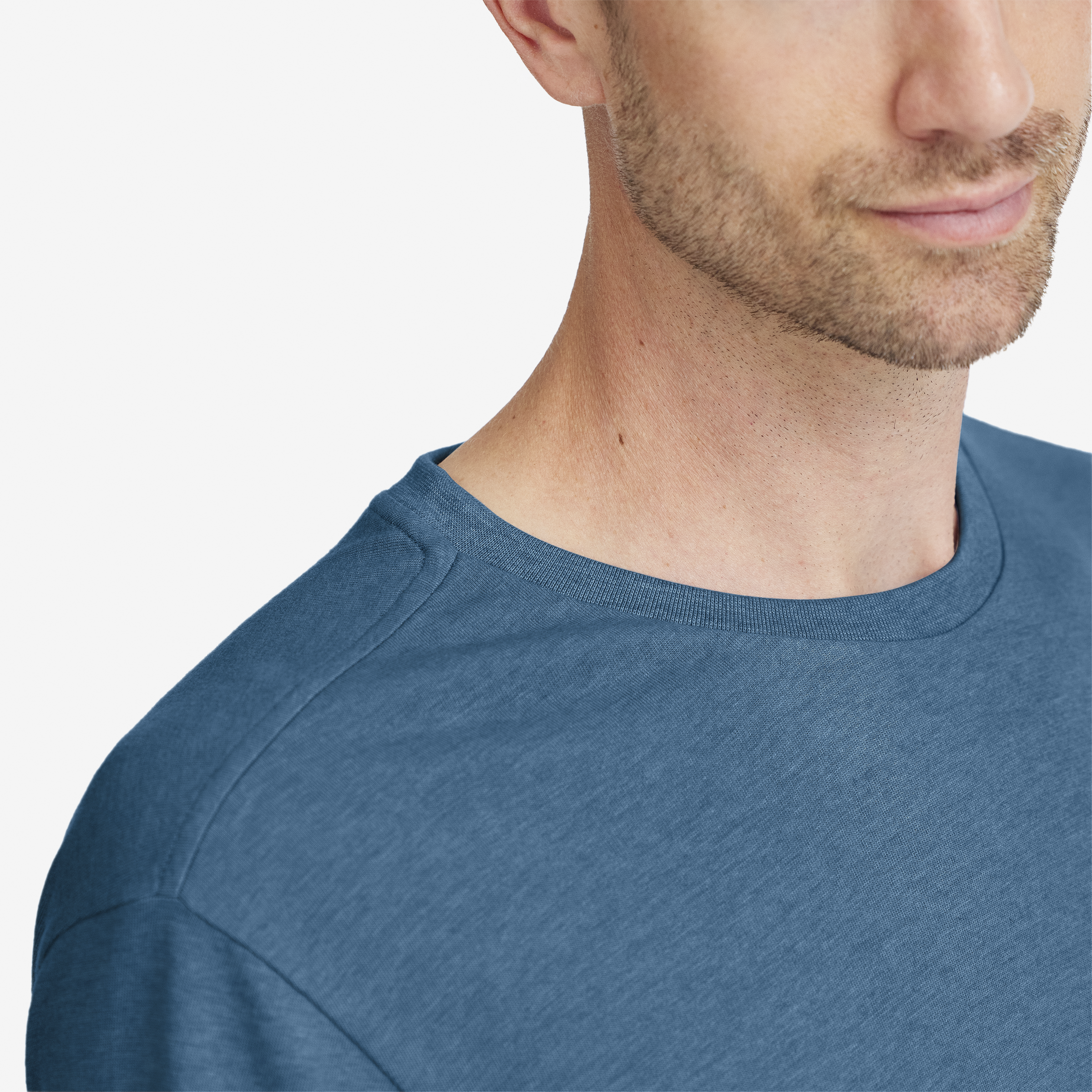 Allbirds Men's Soft Merino Tee - Basin Blue - view 2