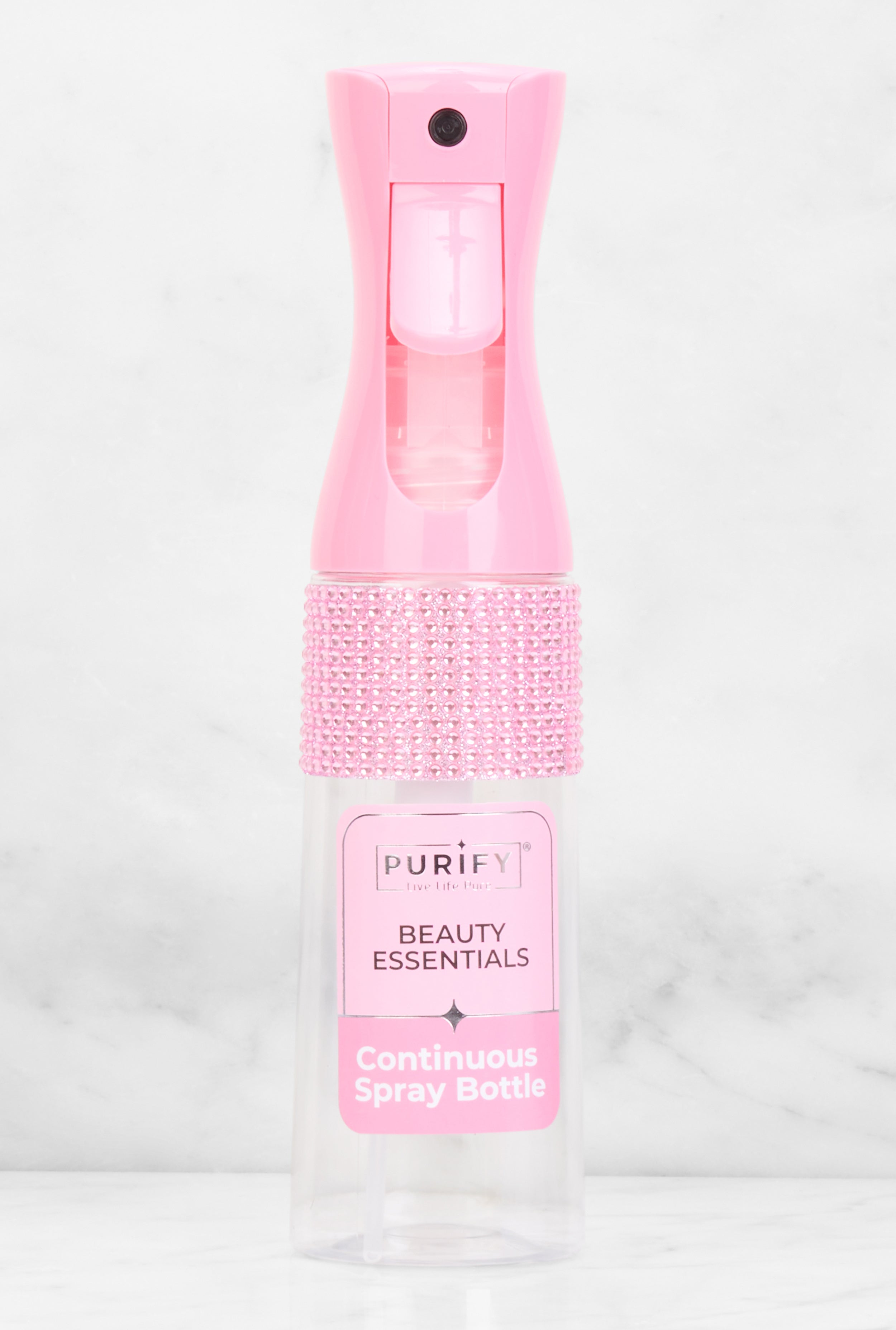 Rainbow Shops Rhinestone Transparent Continuous Spray Bottle