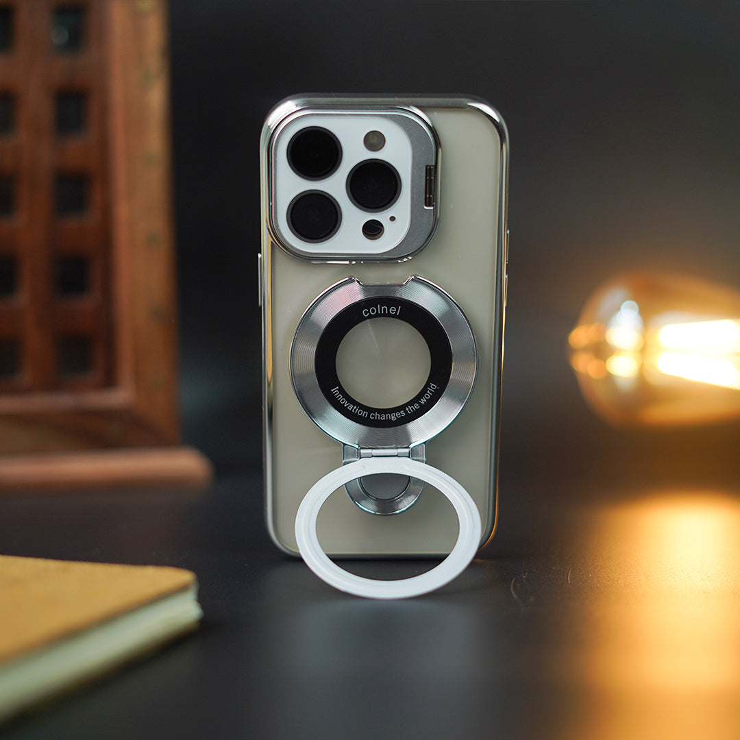Million Cases Crystal Ring Grip Lens Bracket Case - iPhone