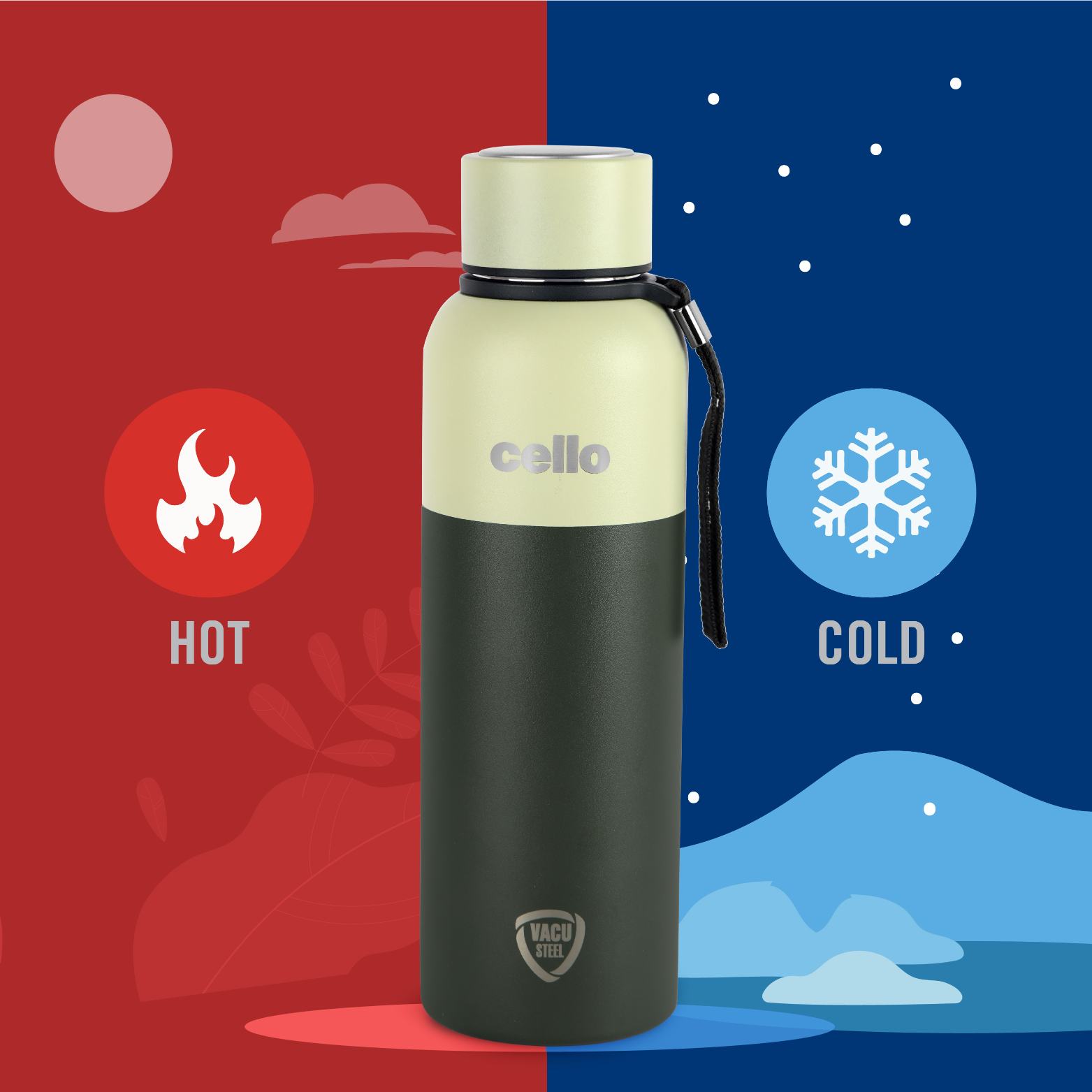 Cello Neo Kent Flask, Vacusteel Water Bottle, 750ml - view 23