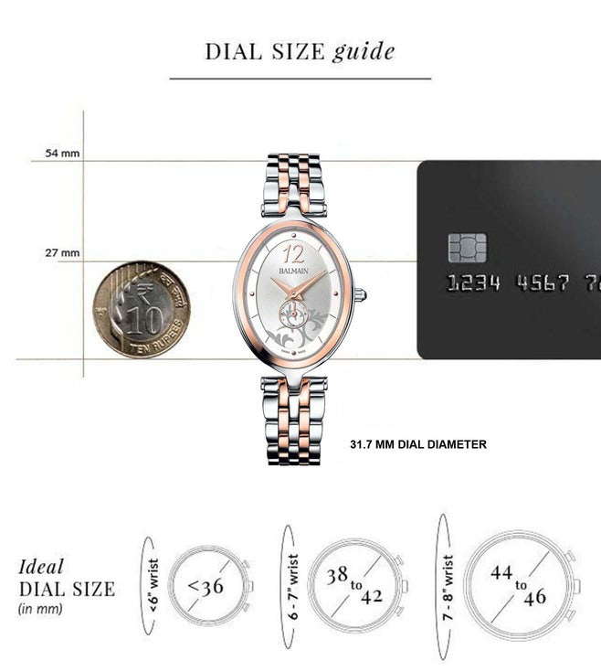 Balmain Haute Elegance Oval Silver Dial Women 32mm
