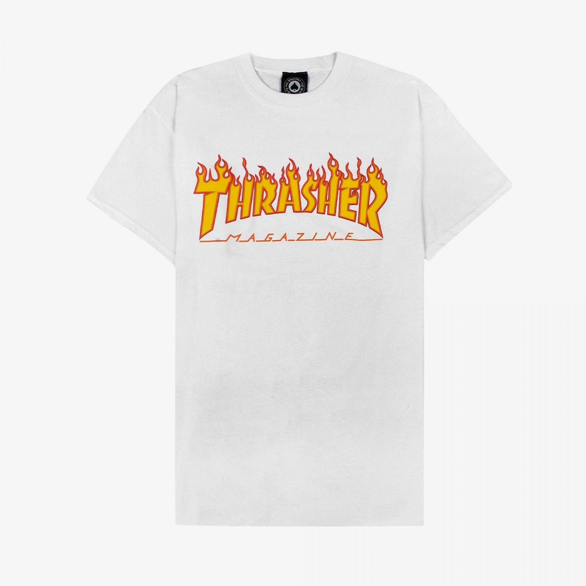 Thrasher | FLAME LOGO T-SHIRT { WHITE