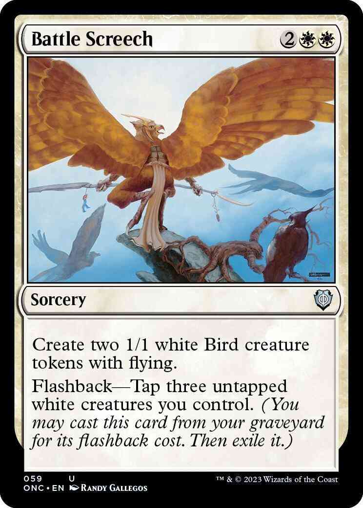 Battle screech 59 – Magic Battle Screech [59] [Phyrexia: All Will Be One: Commander] [Non-Foil]