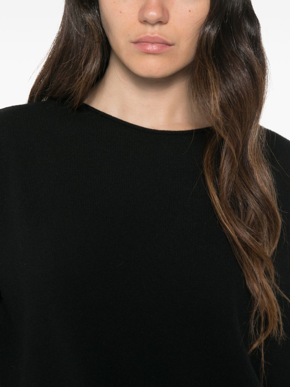 CT PLAGE Sweaters BLACK – 100% Cashmere - view 4