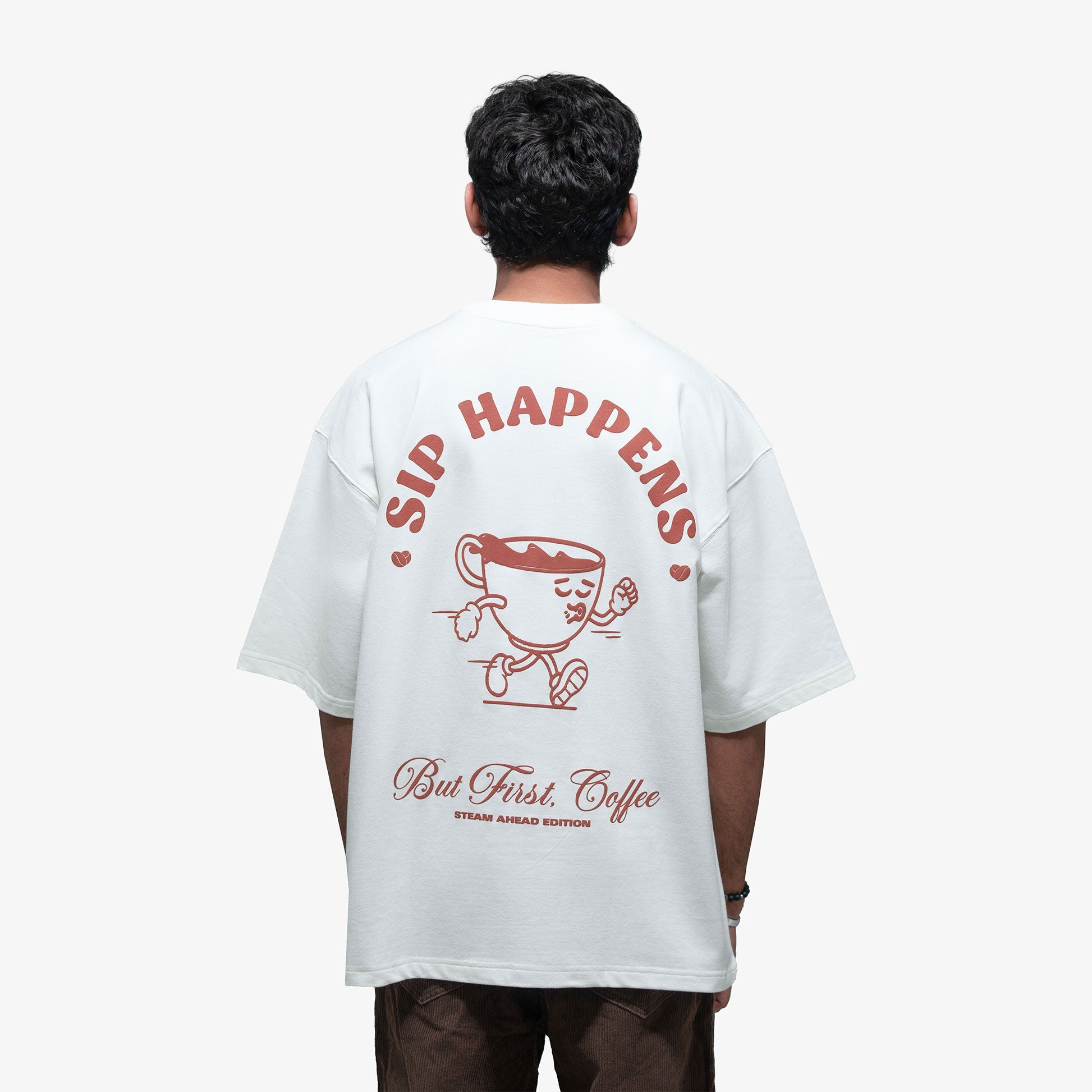 Superkicks | Coffee Please Tee { Off White - view 4