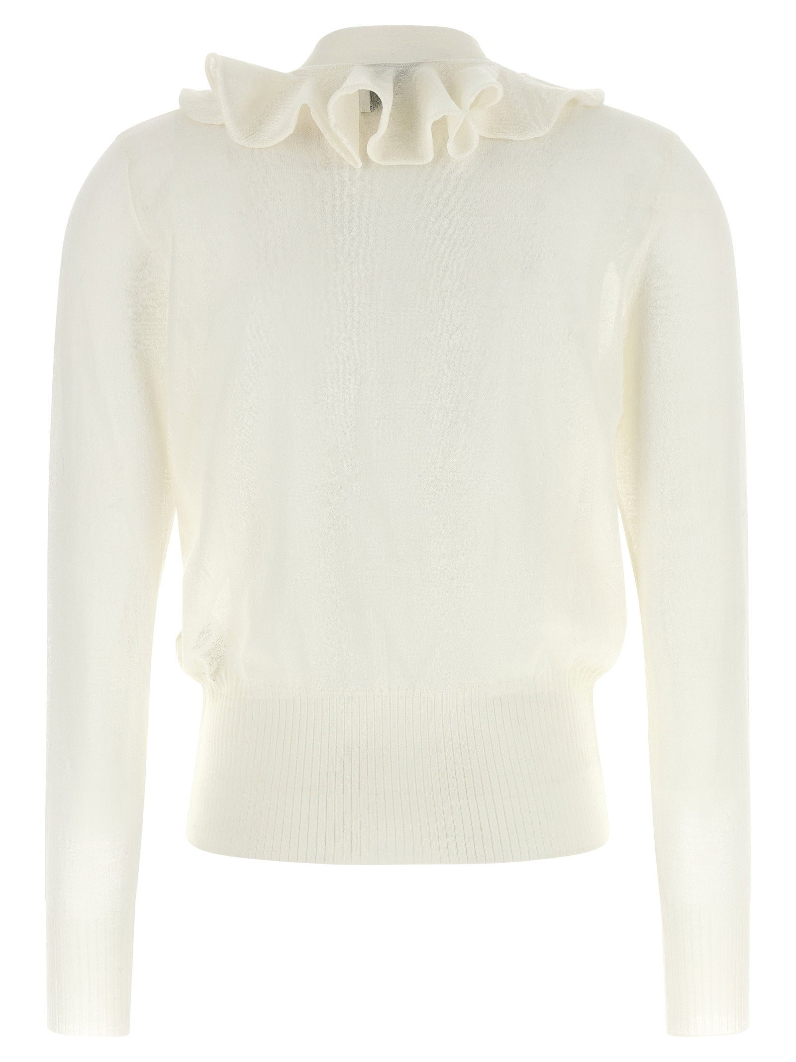 Nude Ruffle Cardigan - view 2