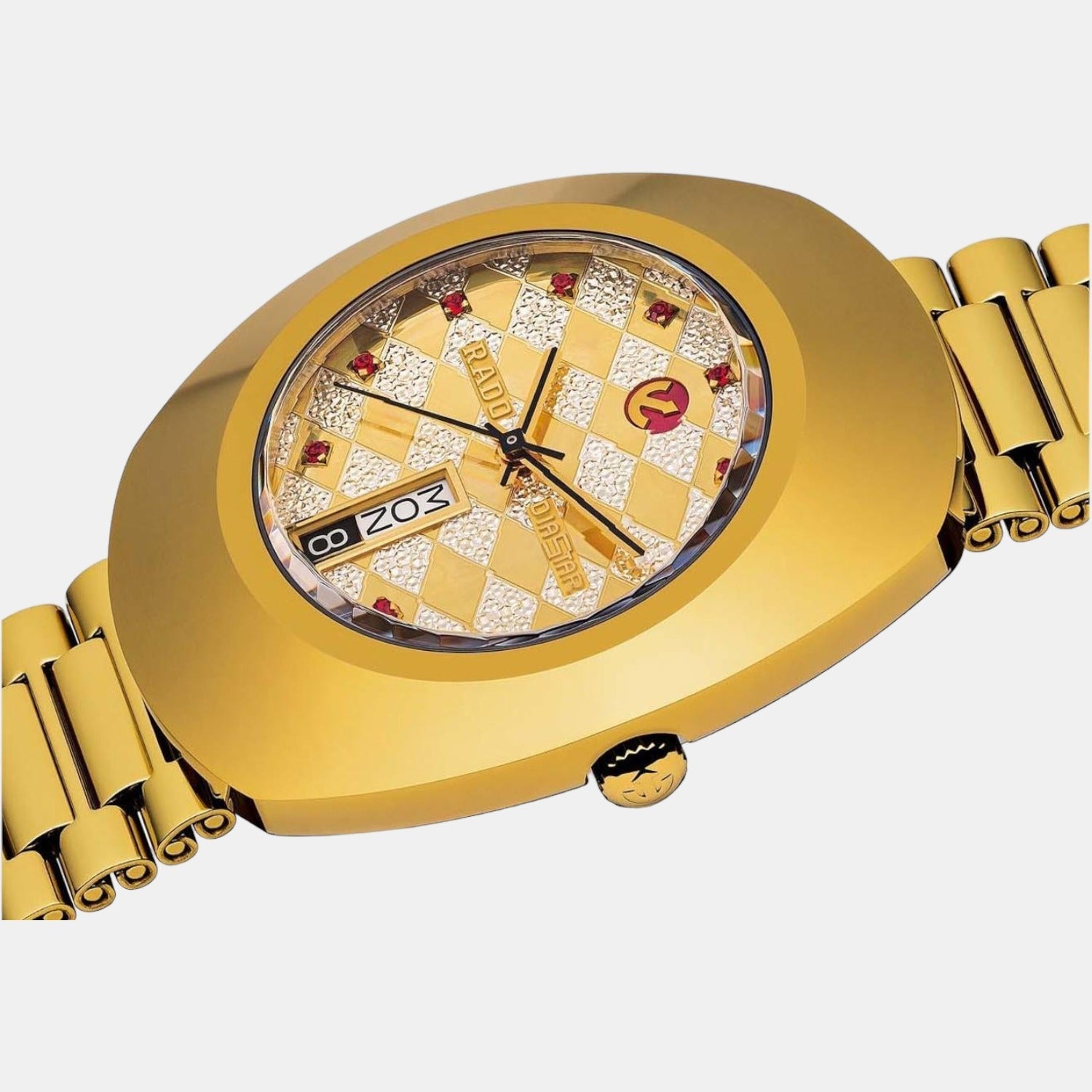 Rado Diastar Men Quartz Gold Dial Analog Stainless Steel Watch R12413193 - view 2