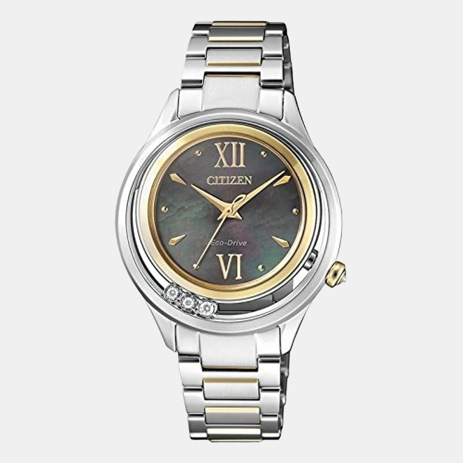 Citizen L Women Quartz Black Dial Analog Stainless Steel Watch EM0518-86Y - view 2