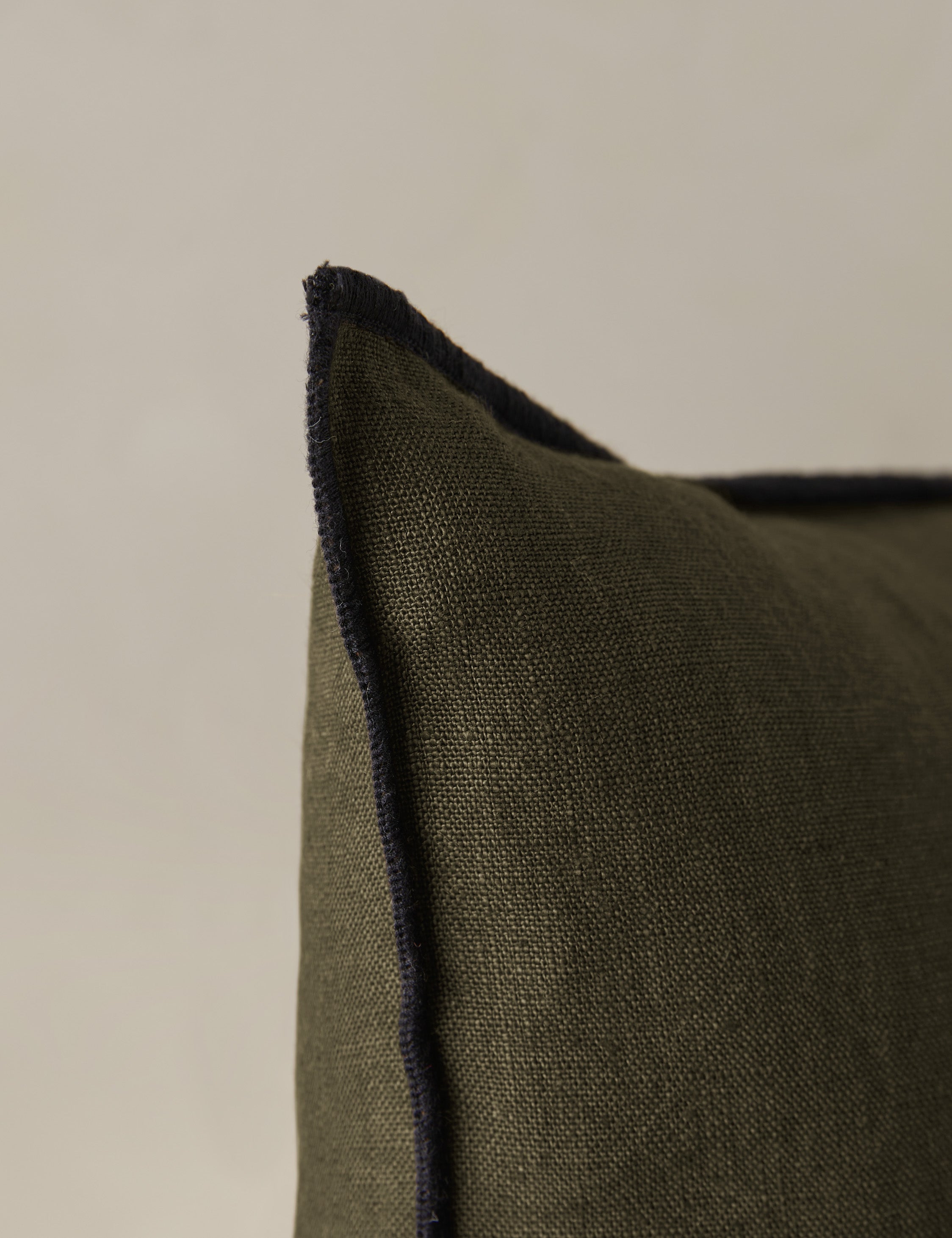 Lulu and Georgia Carys Contrast Linen Pillow - view 34