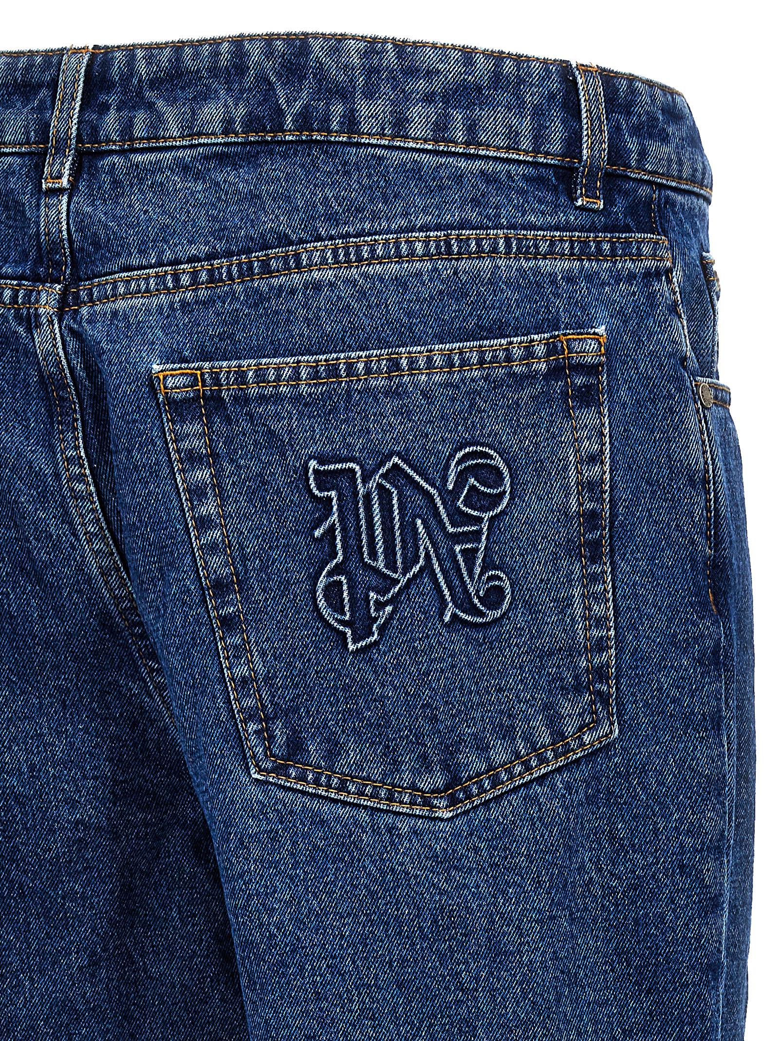 Palm Angels Lw Monogram Jeans – 100% cotton - view 4