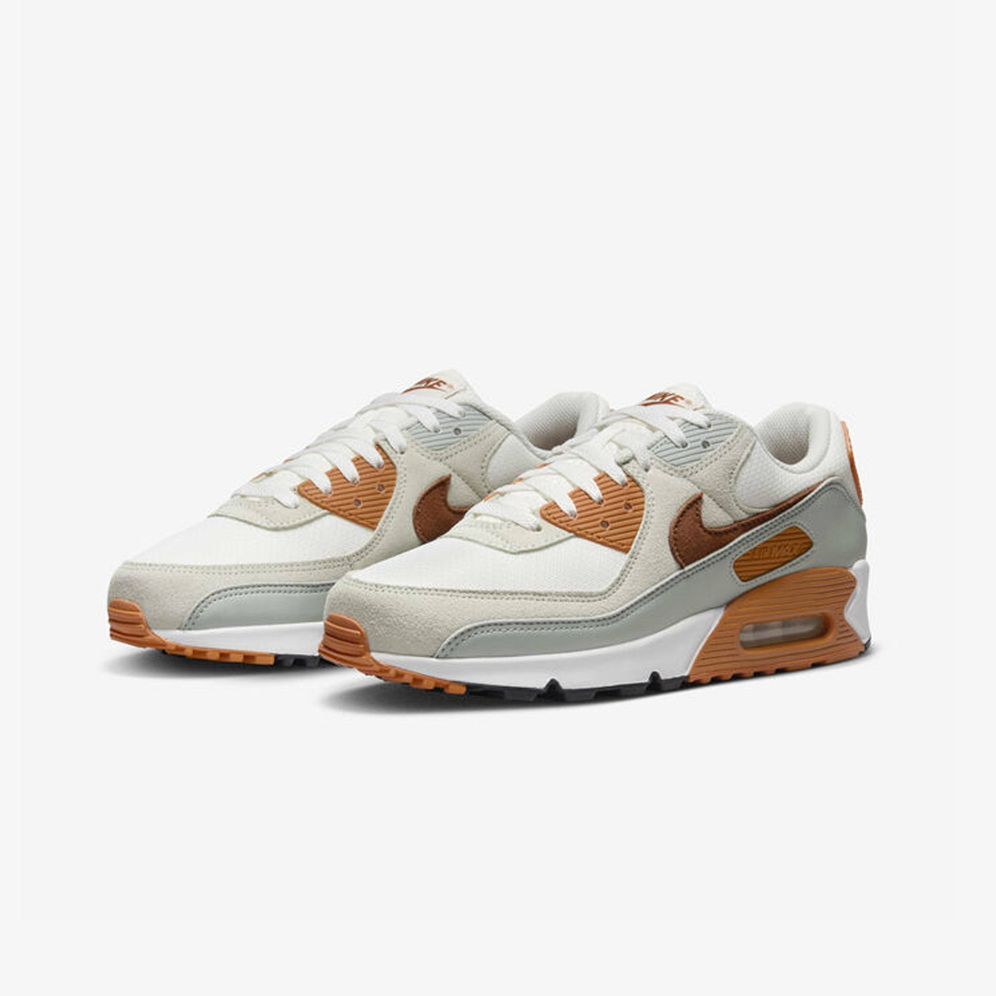 Nike | AIR MAX 90 { SUMMIT WHITE/LT BRITISH TAN-MONARCH - view 2