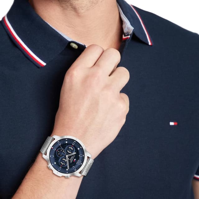Tommy Hilfiger Luca Blue Dial Men 50mm - view 2